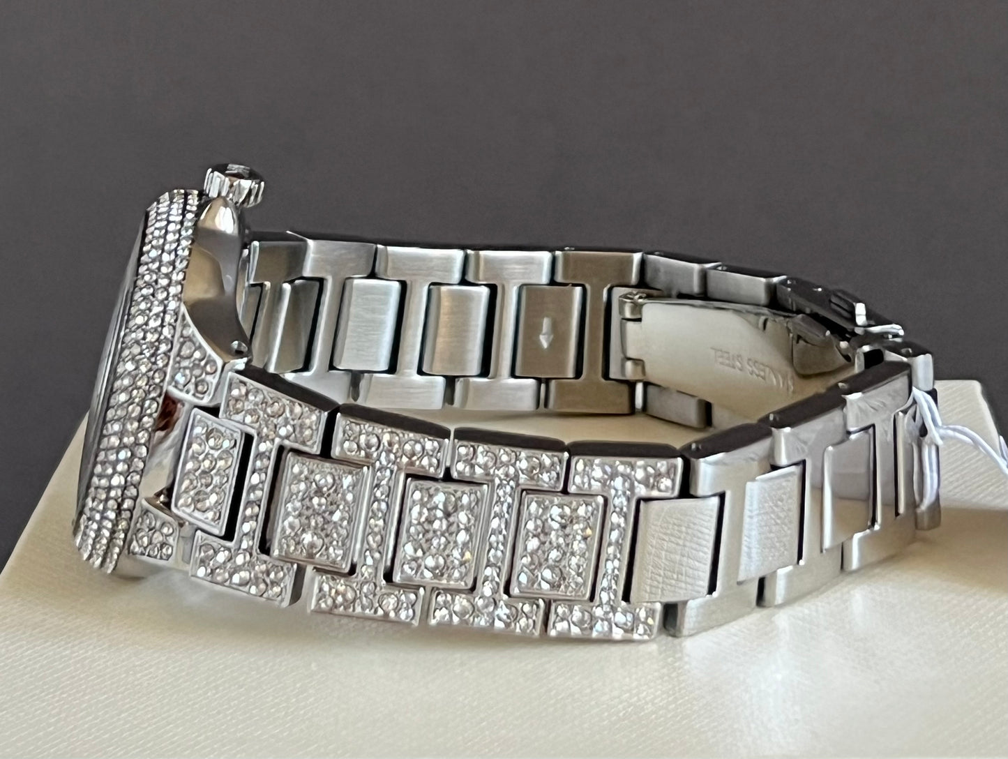 Michael Kors Women’s Mini Camille Pavé Silver-Tone Watch