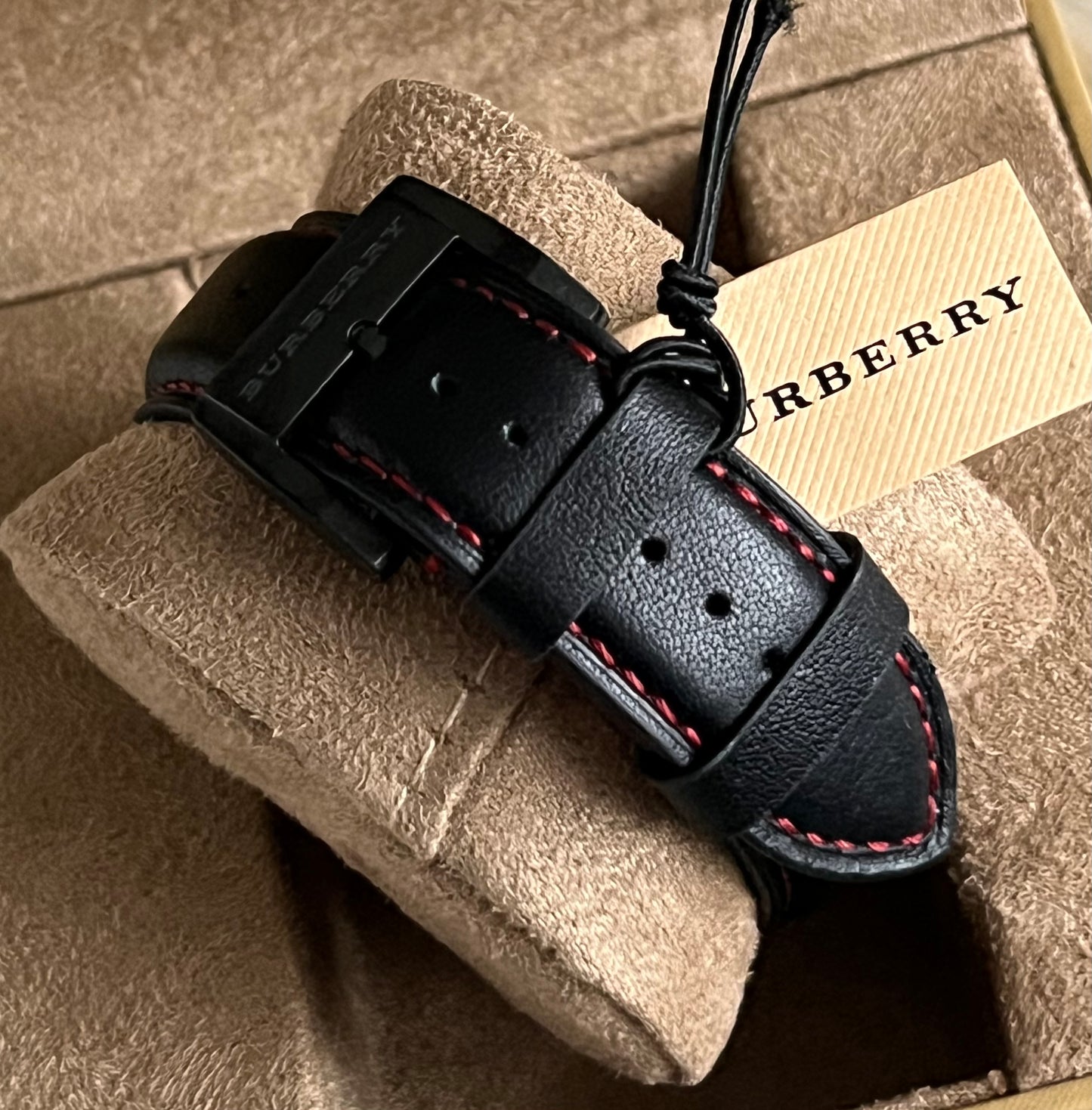 Burberry The City Chronograph Leather Strap Watch