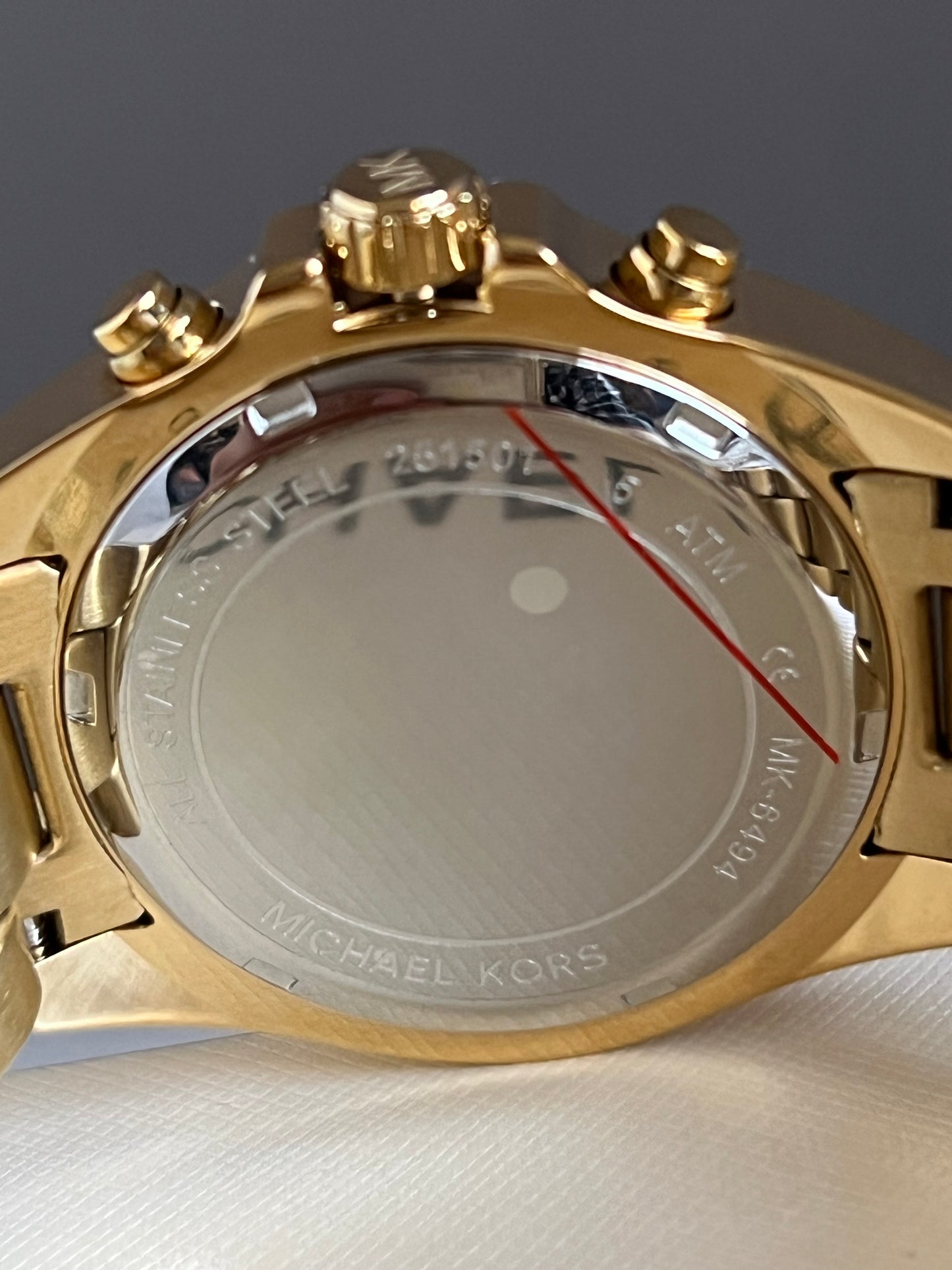 Michael Kors Women’s Mini Bradshaw Gold Dial Crystal Pavé Watch