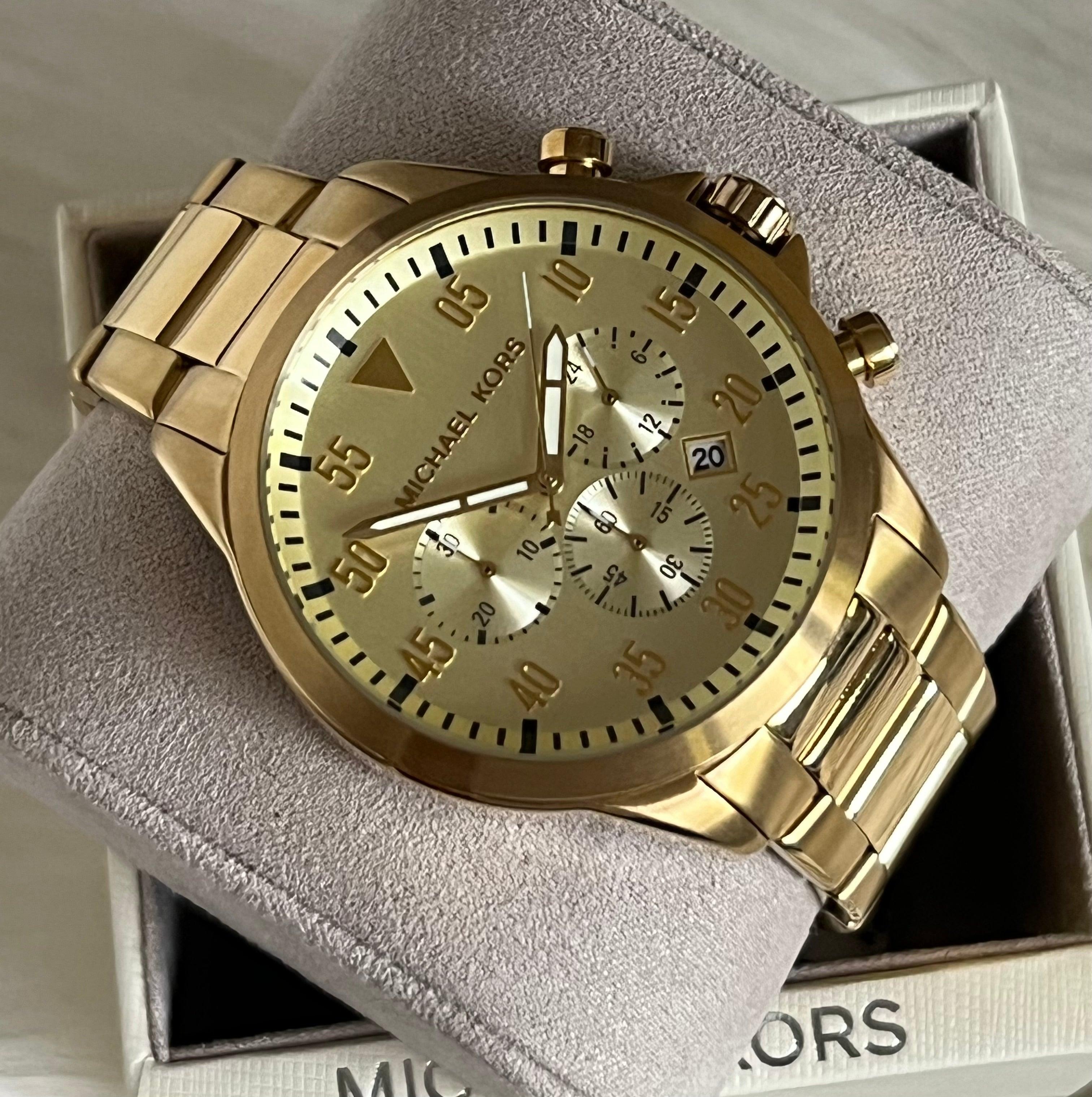 Michael Kors Men s Gold Tone Gage Watch