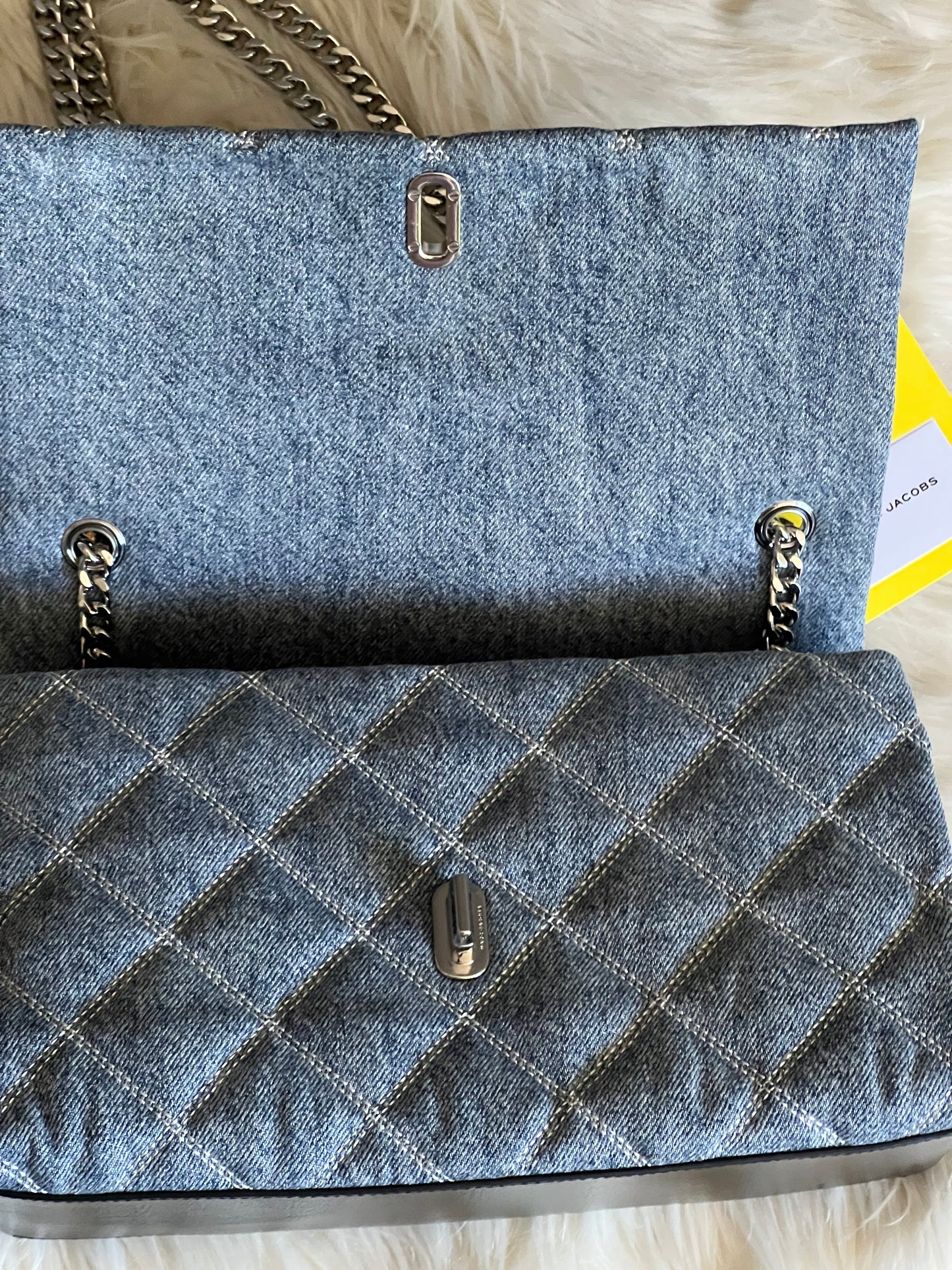 Marc Jacobs The Quilted Denim Dual Convertible Shoulder Bag