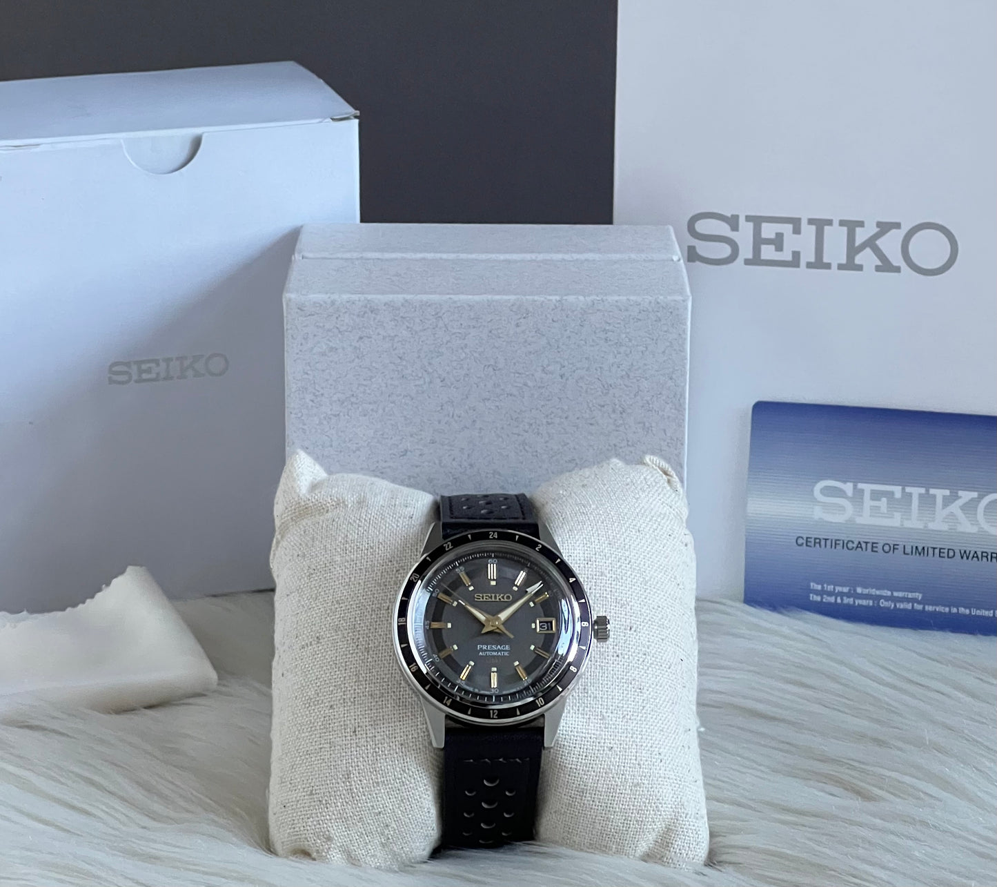 Seiko Men’s Presage GMT Automatic Watch