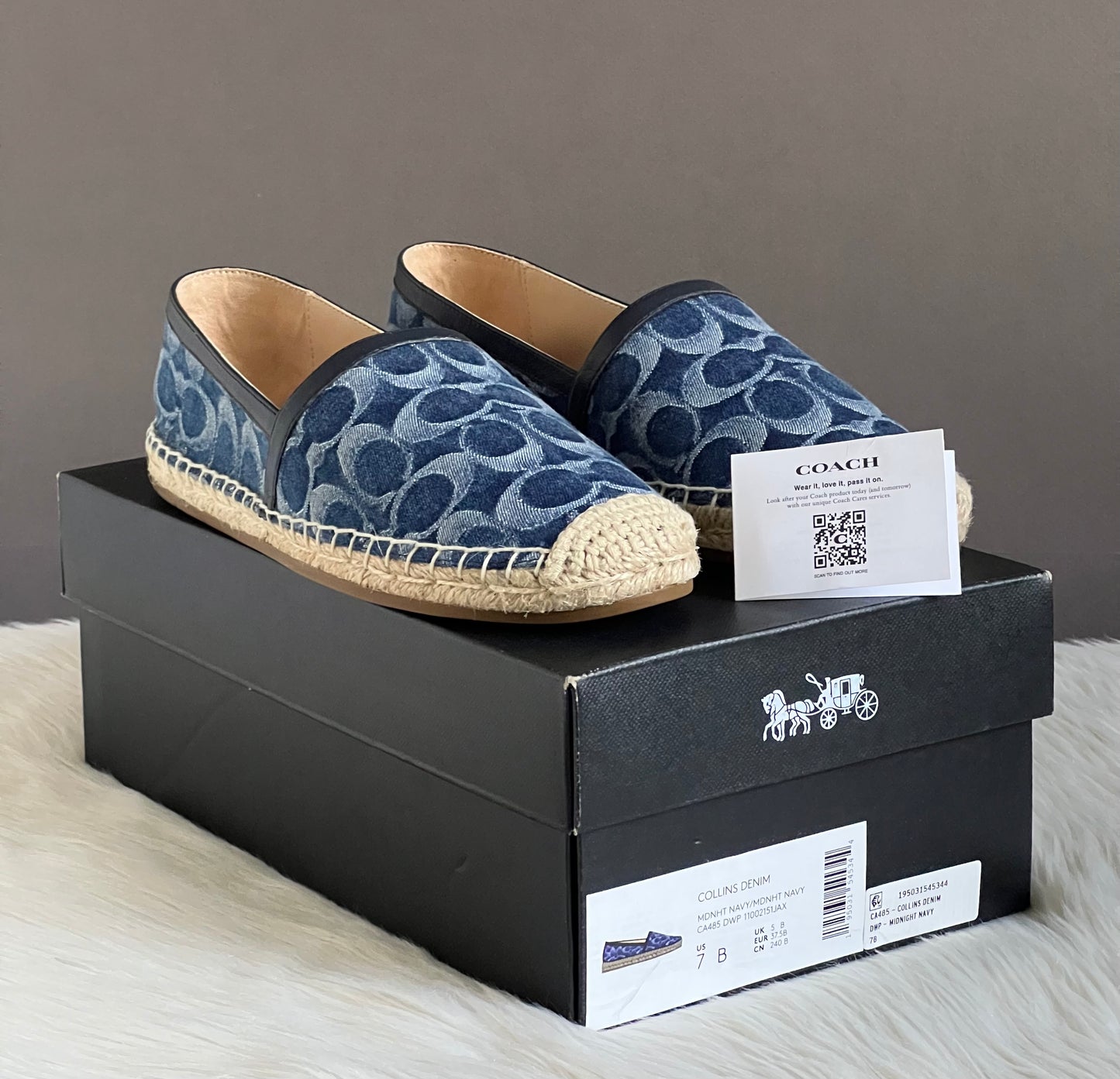Coach Collins Denim Espadrille