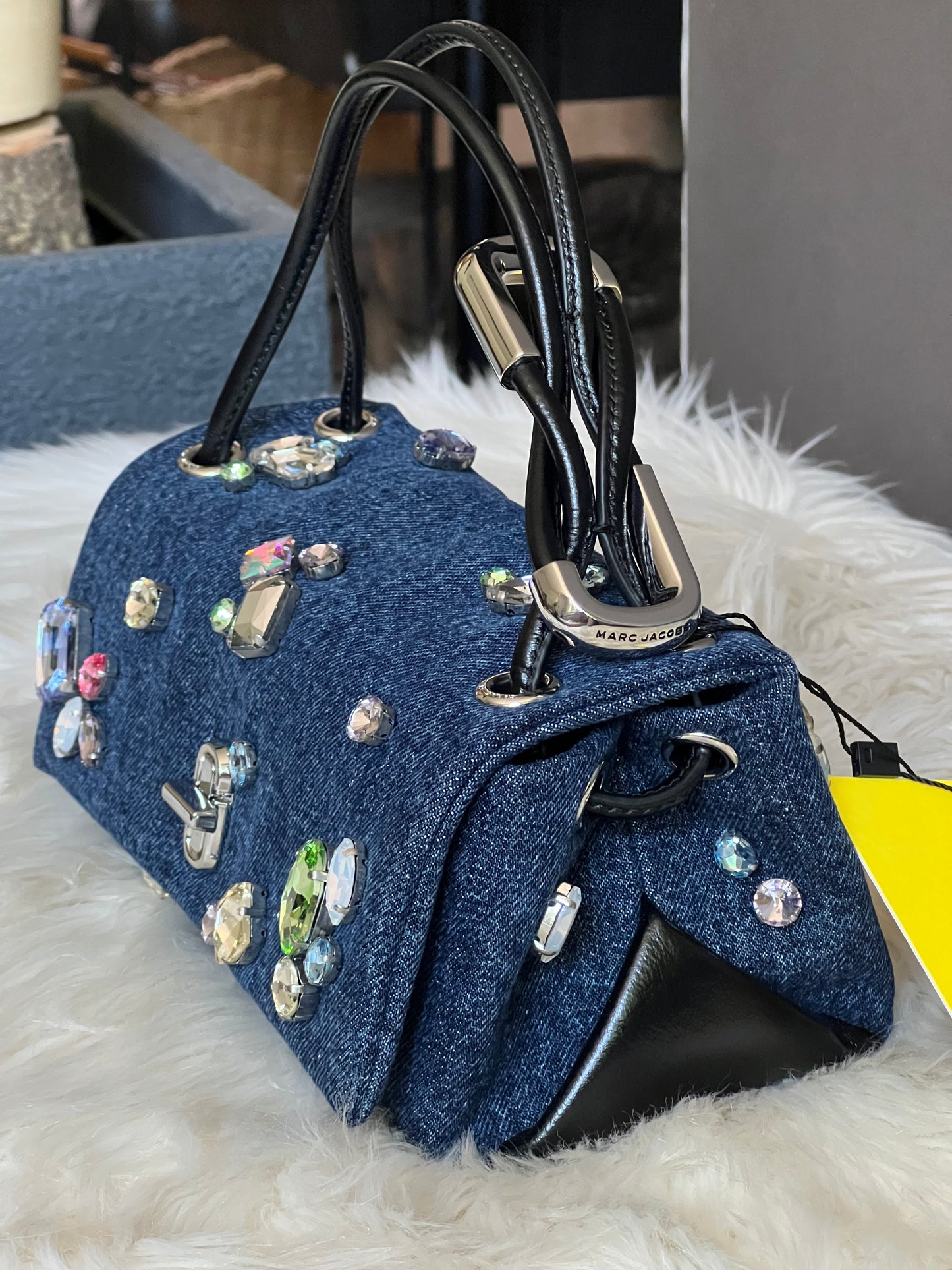 Marc Jacobs The Gem Denim Mini Dual Bag