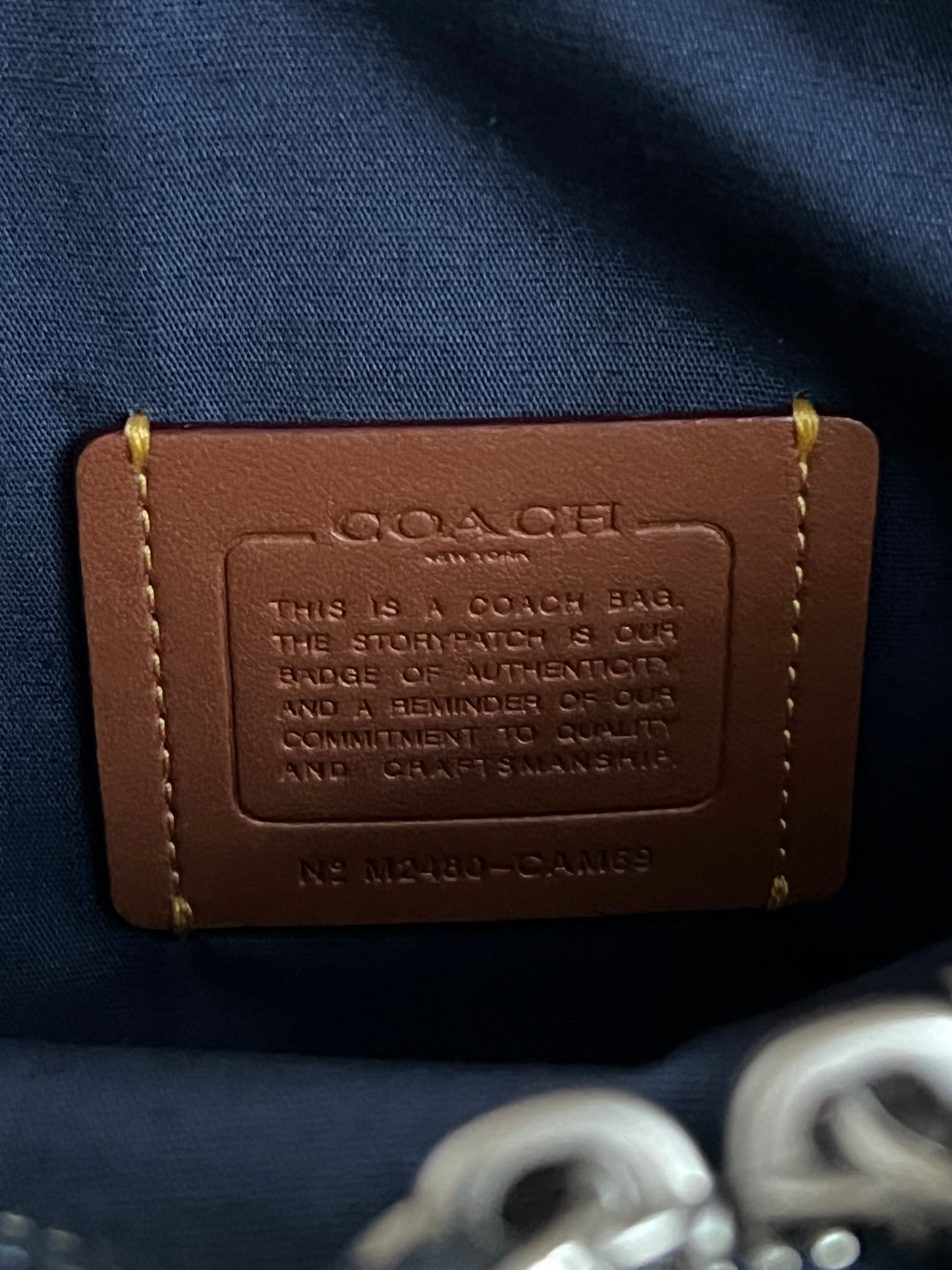 Coach Charter Crossbody Bag 19 In Signature Denim
