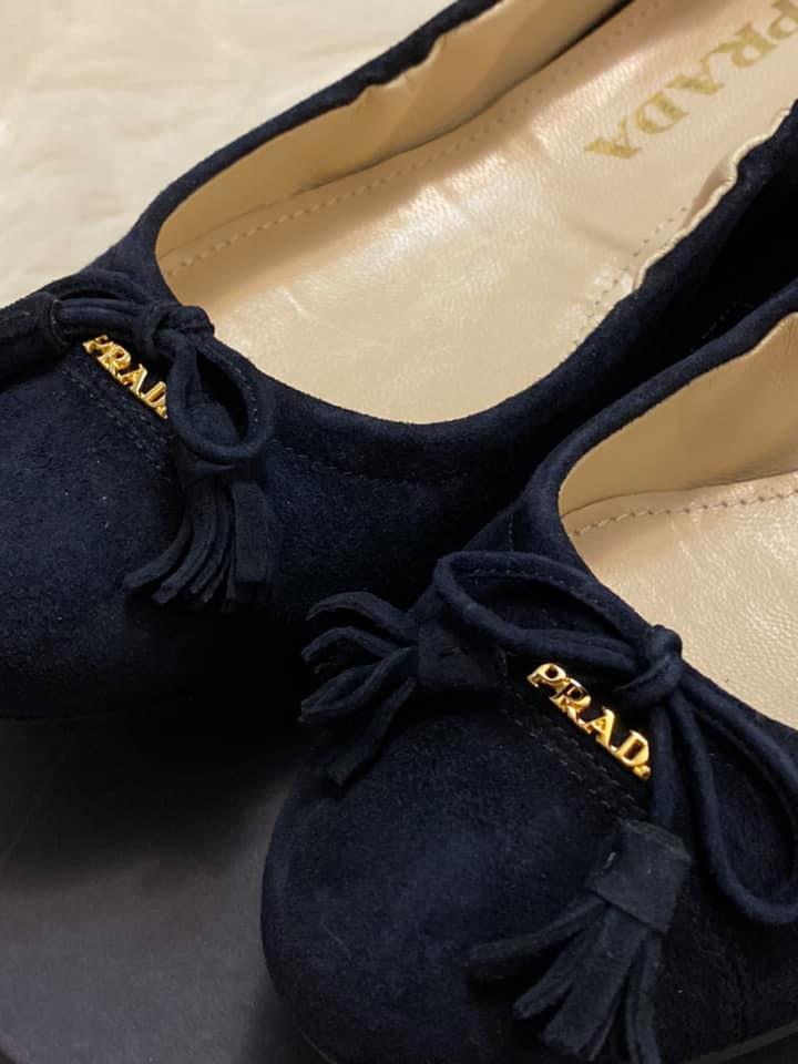 Prada Women’s Suede Ballet Flats
