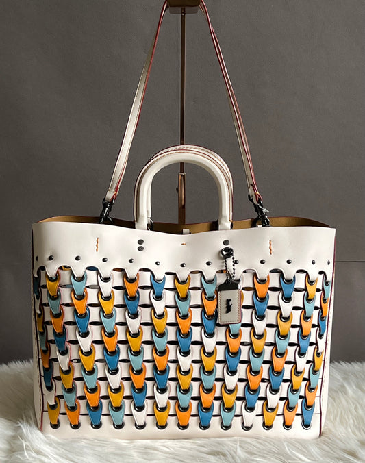 Coach 1941 Rogue Tote with Colorblock Coach Links