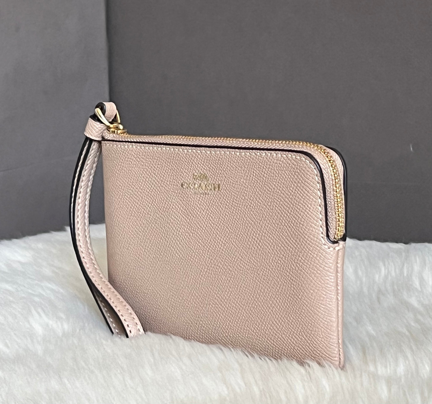 Coach Corner Zip Wristlet