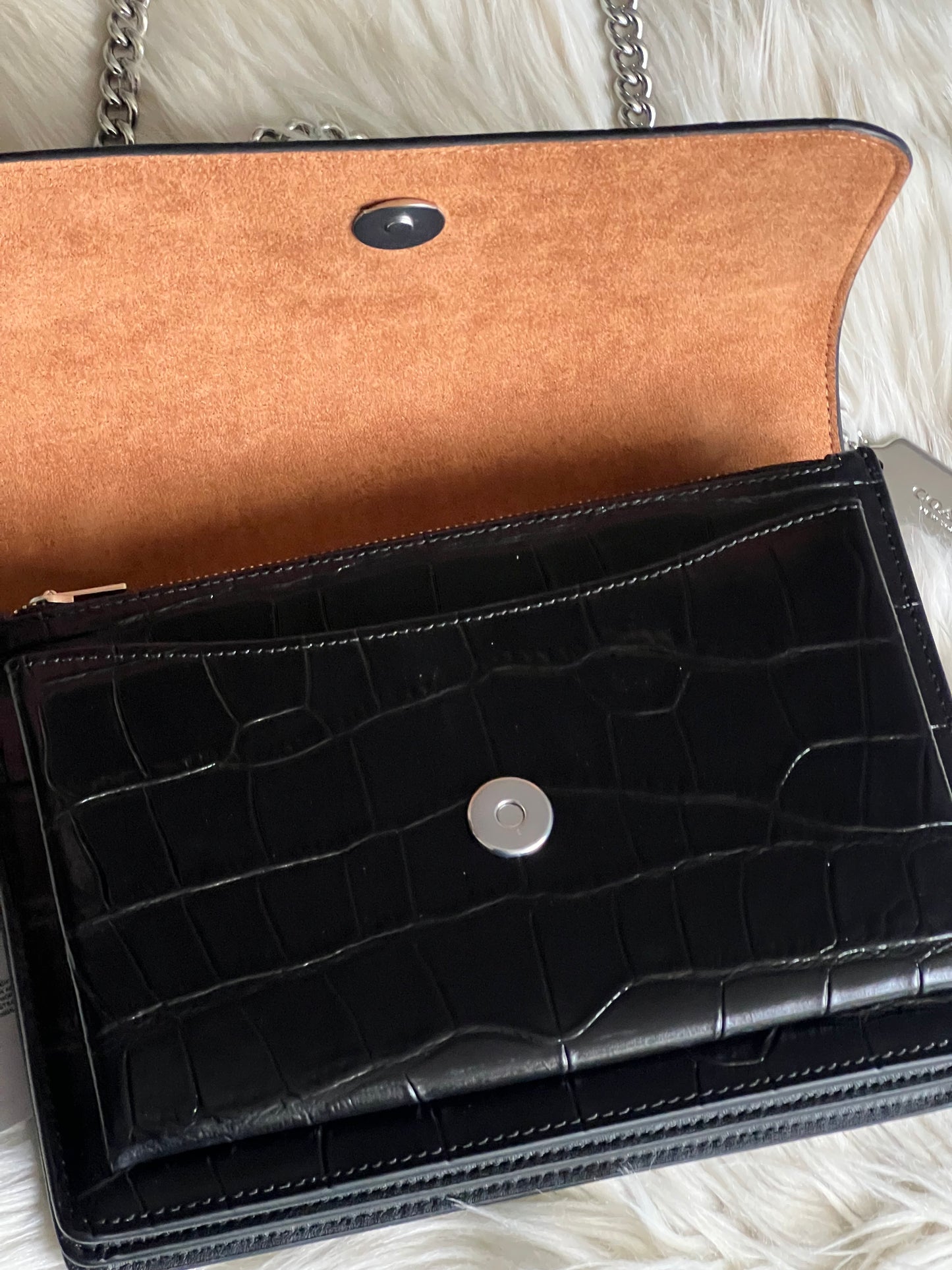 Coach Klare Crossbody Bag In Croc Embossed Leather
