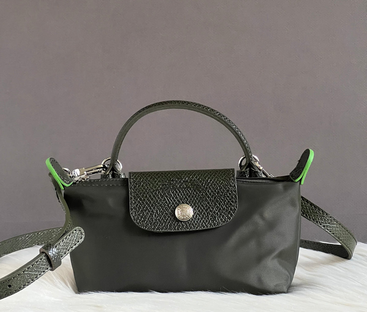 Longchamp XS Le Pliage Original Pouch with Strap