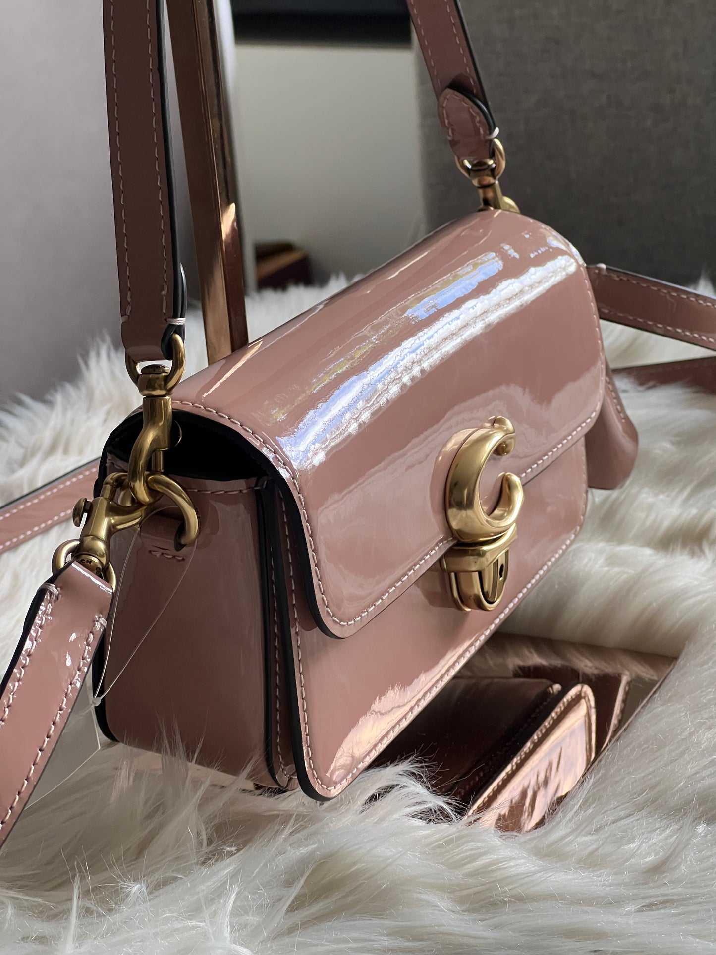 Coach Studio Baguette Bag in Patent Leather