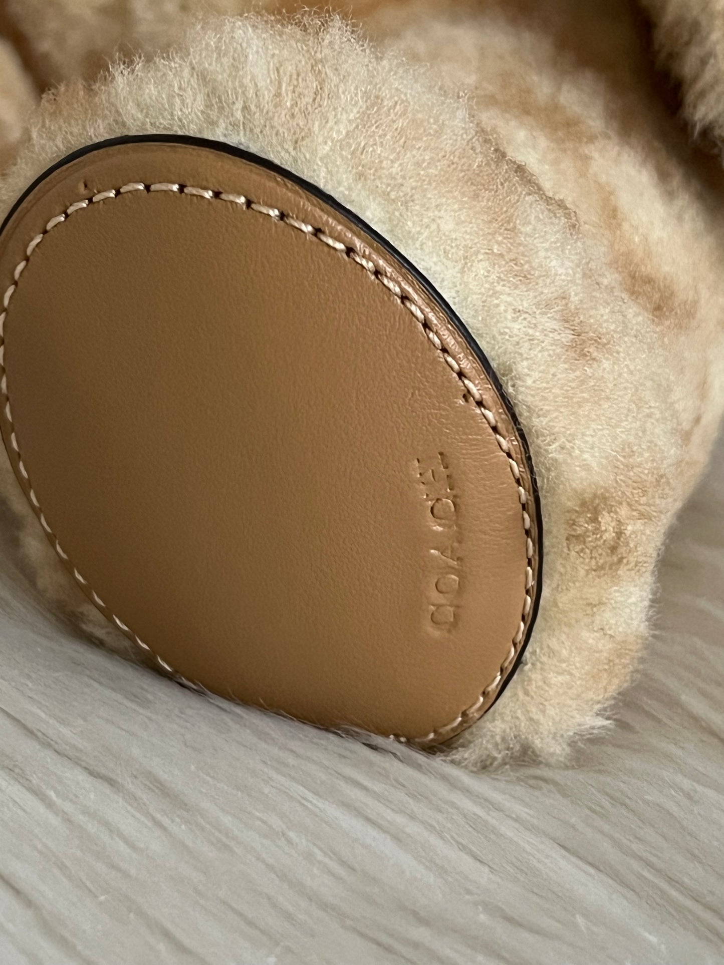 Coach Bear Collectible in Signature Shearling