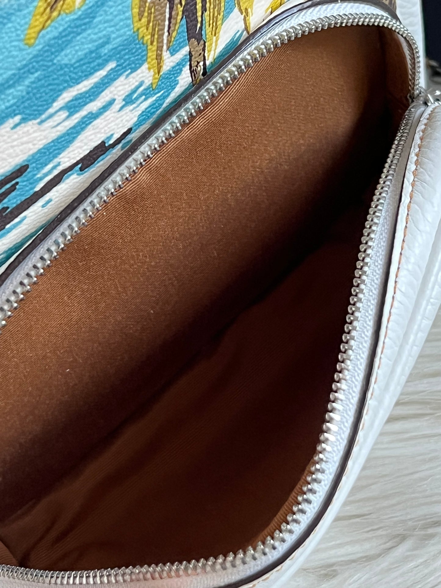 Coach Mini Court Backpack With Hawaiian Print