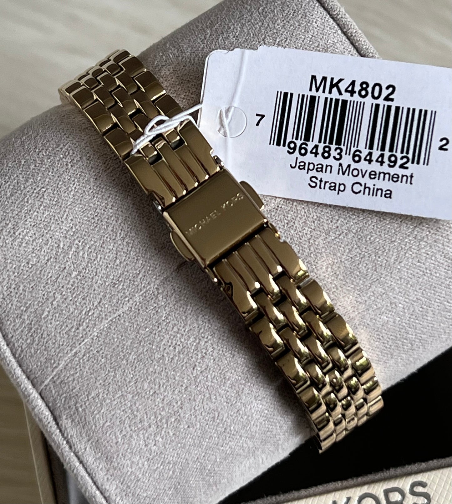 Michael Kors Women’s Mini Lexington Pavé Gold-Tone Watch