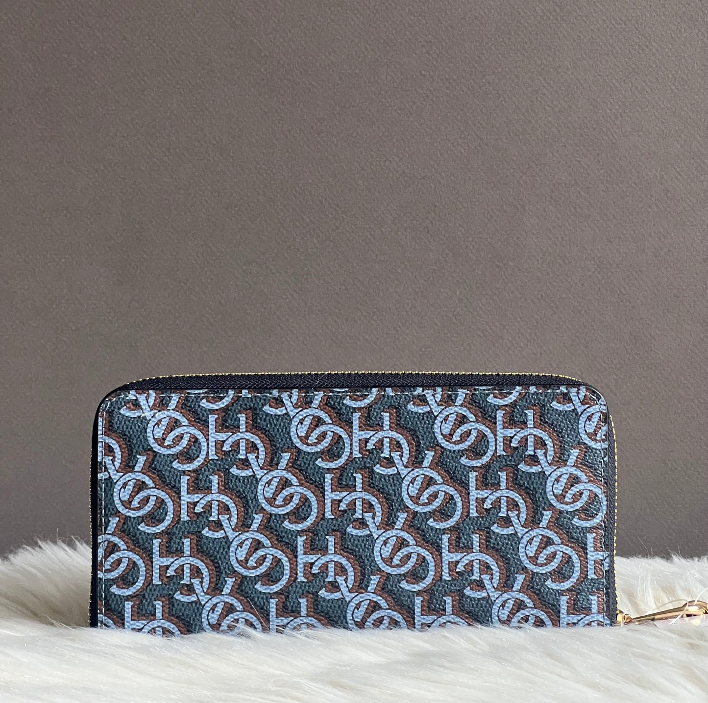 Coach Long Zip Around Wallet With Coach Monogram Print