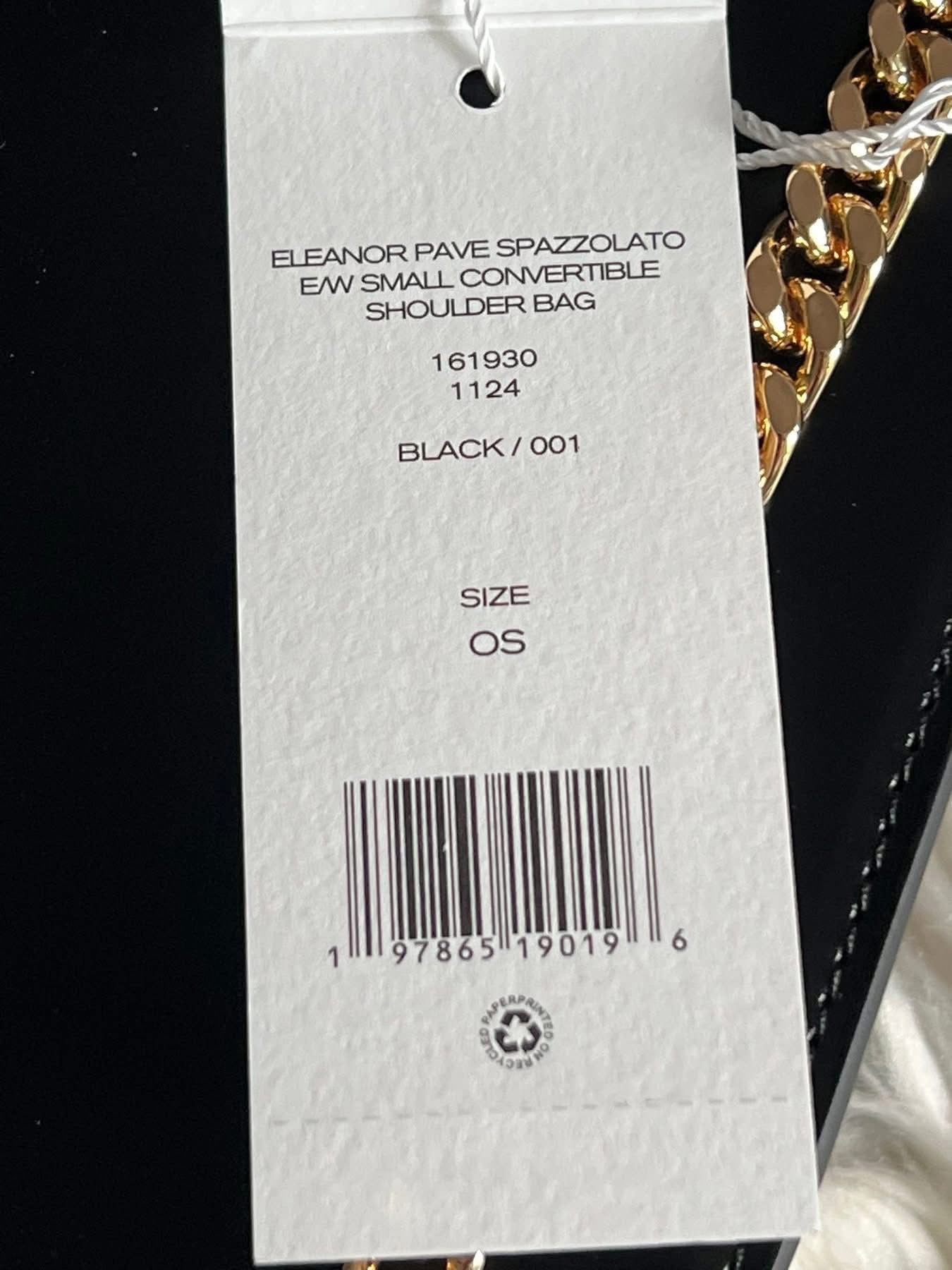 Tory Burch Eleanor Pave Spazzolato Small Convertible Shoulder Bag