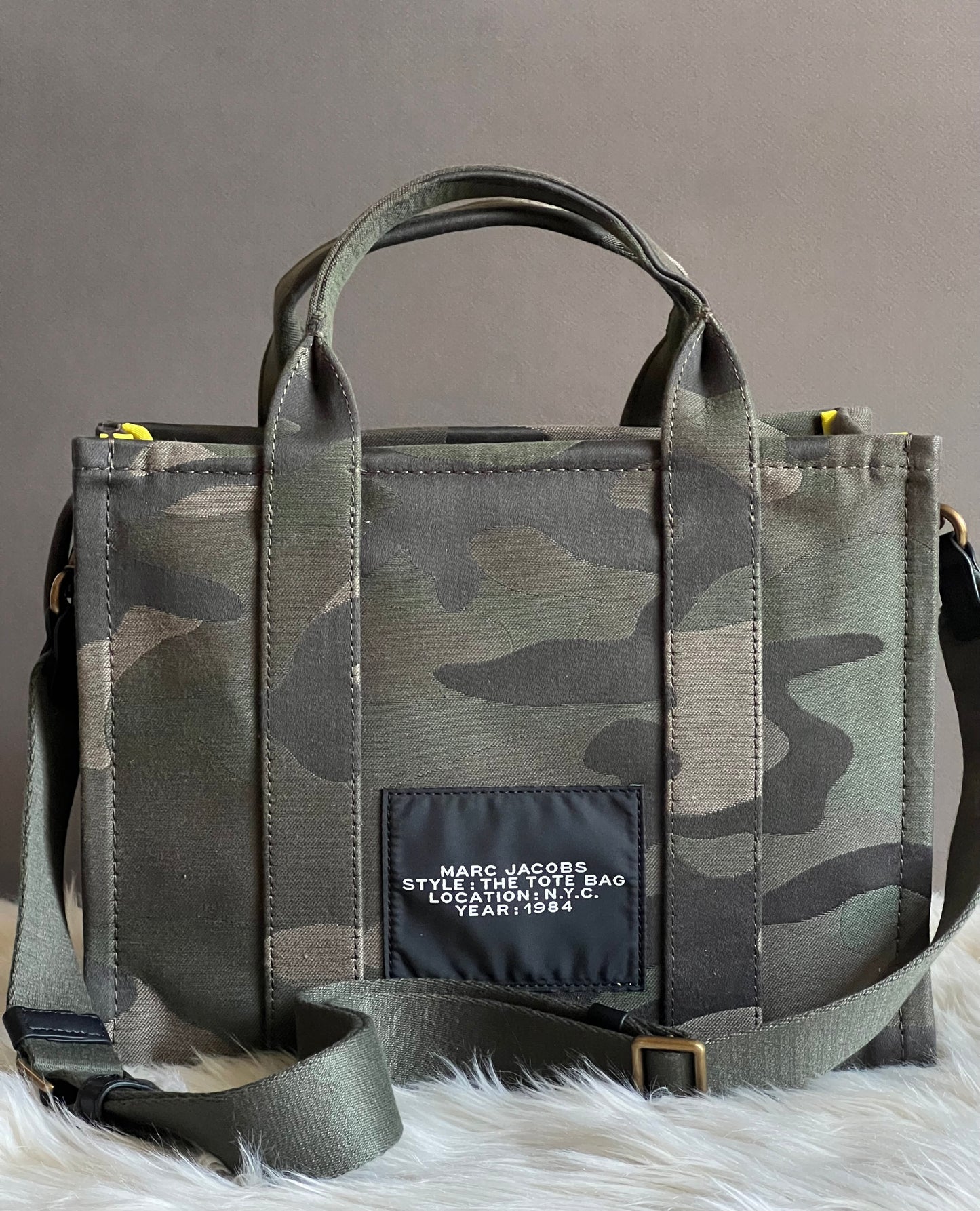 Marc Jacobs The Camo Jacquard Medium Tote Bag