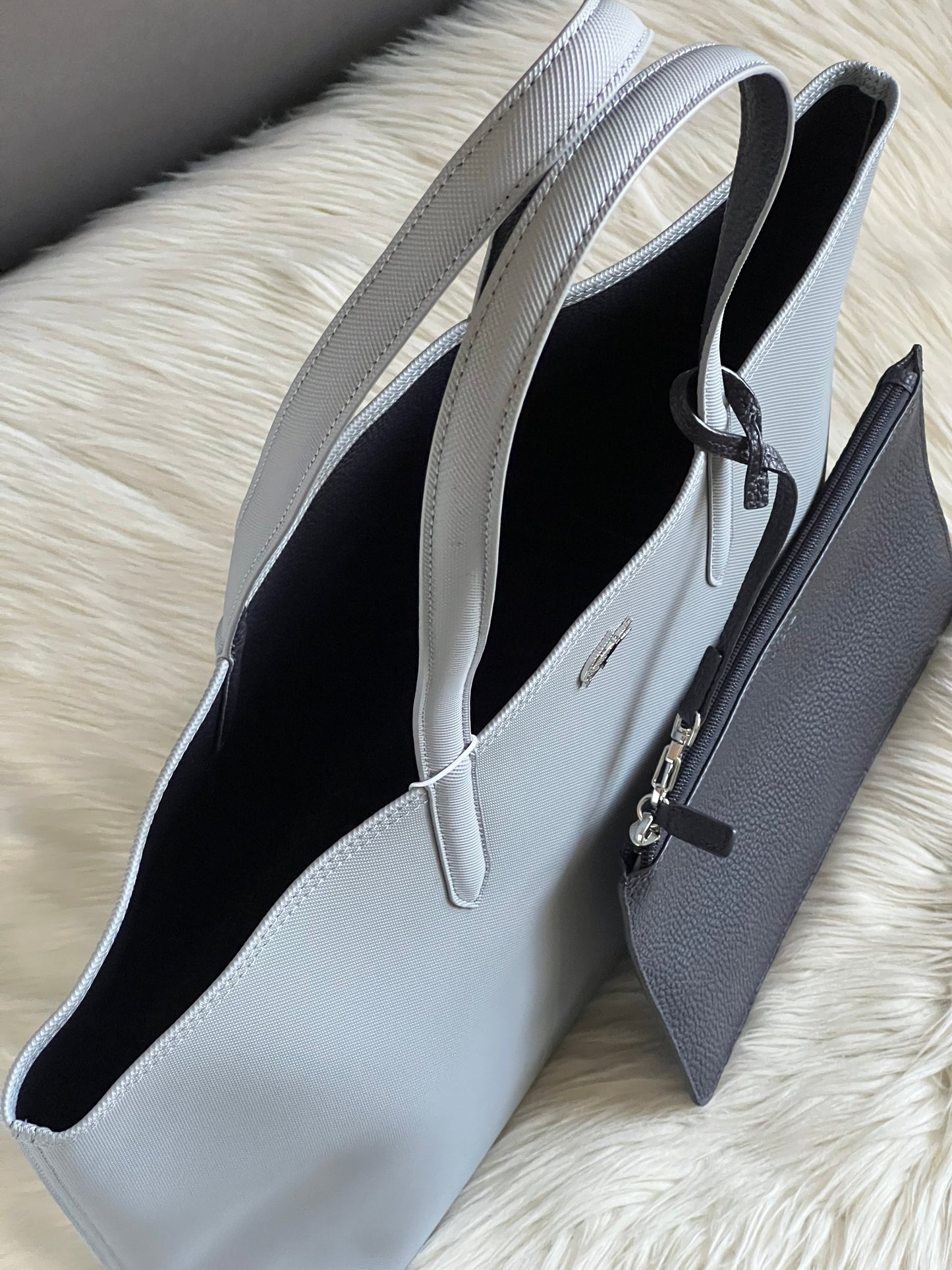 Lacoste Women’s Anna Reversible Tote with Pouch