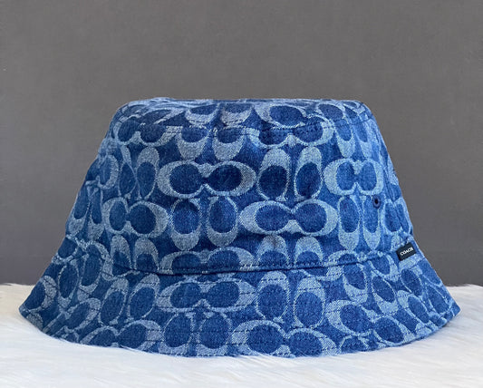 Coach Signature Denim Bucket Hat