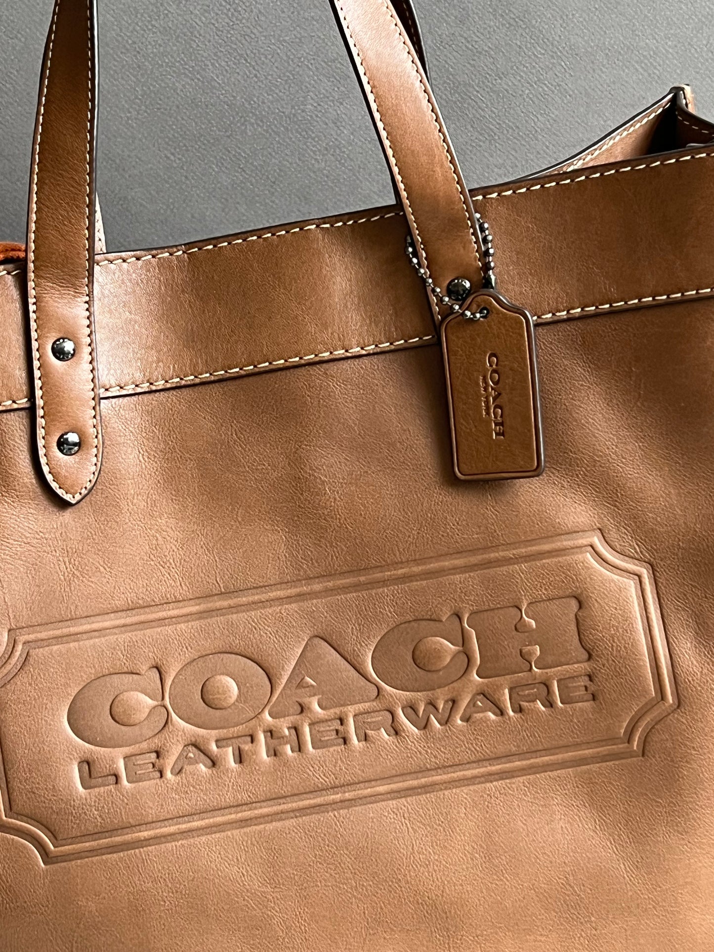 Coach Field Tote 40 with Coach Badge