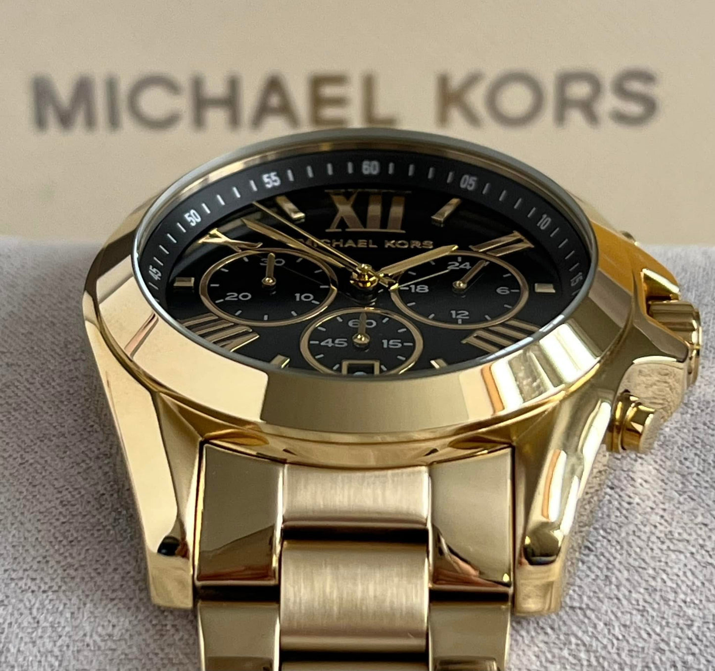 Michael Kors Women’s Oversized Bradshaw Gold-Tone Watch