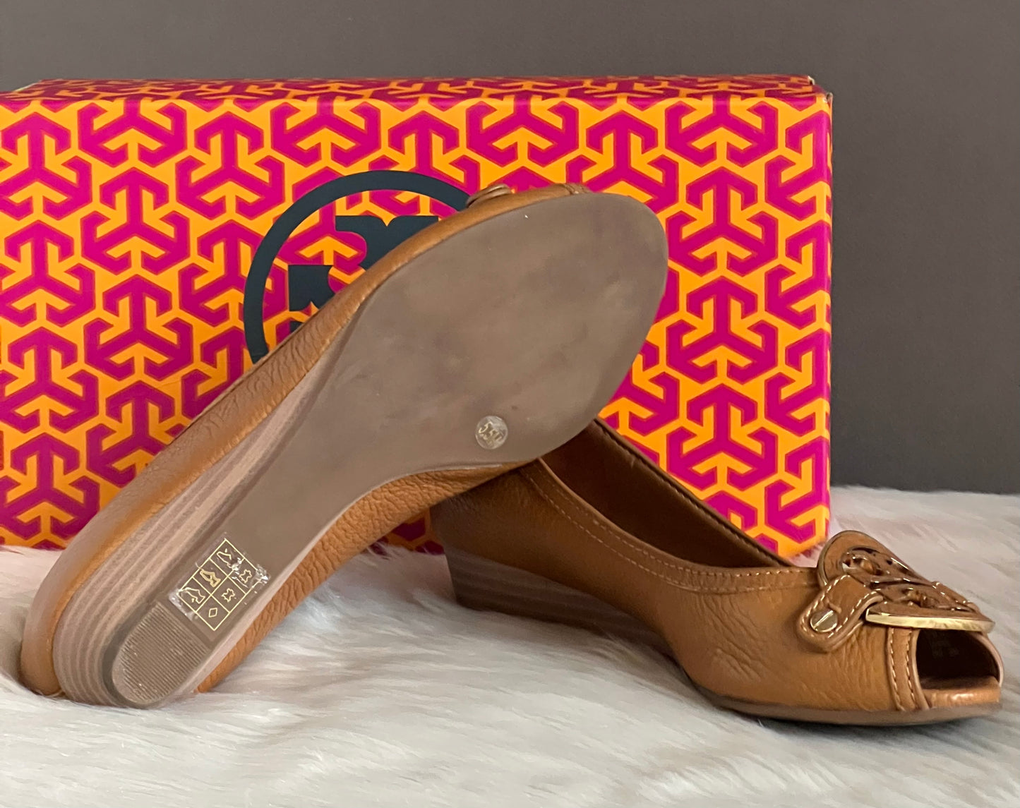 Tory Burch Amanda Open Toe Demi Wedge Sandals