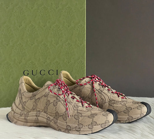 Gucci Ultralight Plume GG Cubic Run Sneaker