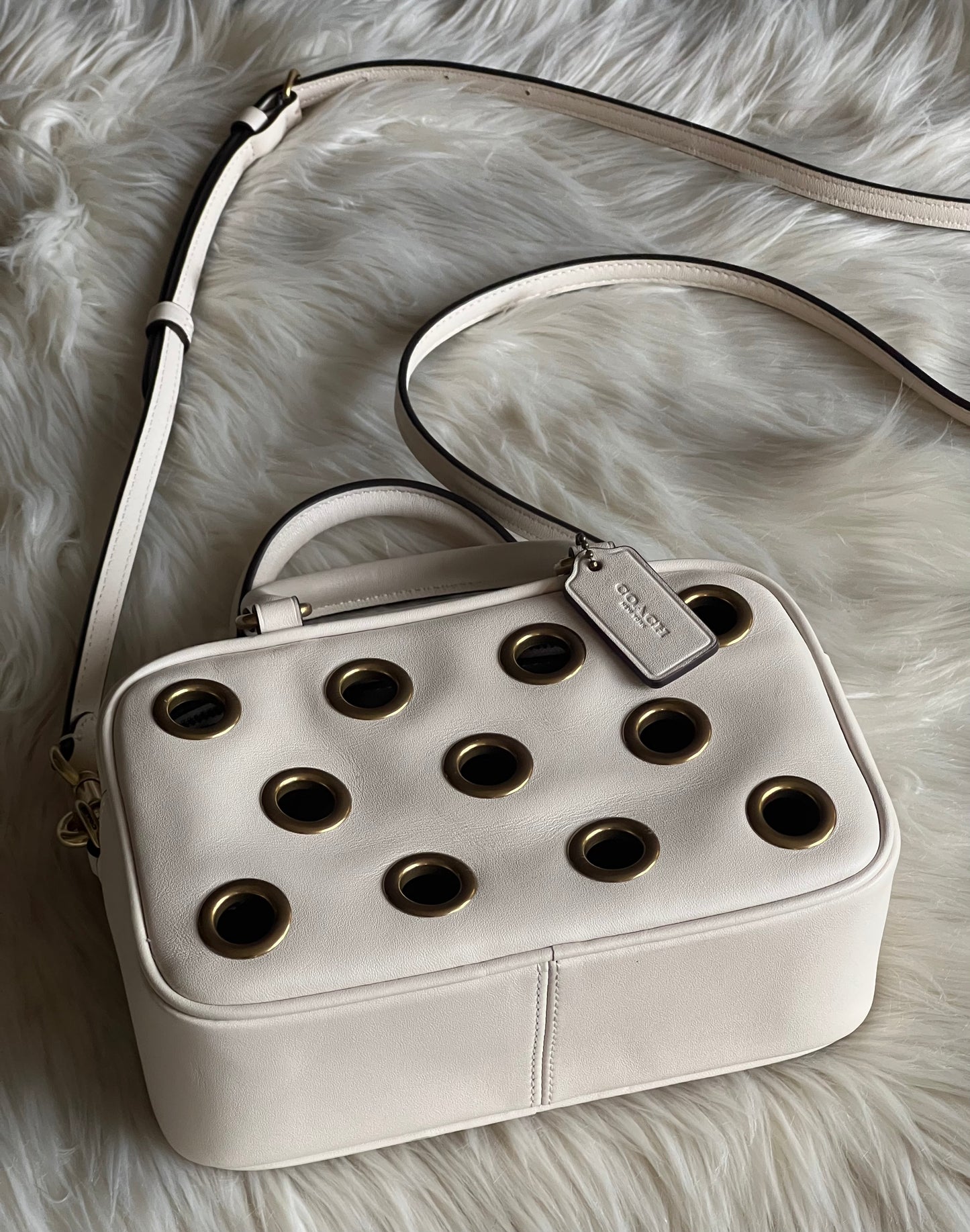 Coach Satchel Crossbody Bag with Grommets