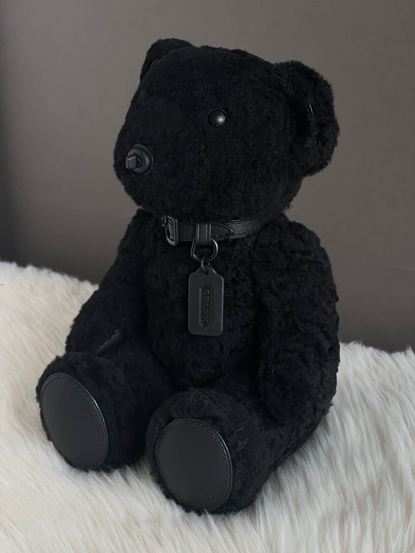 Coach Bear Collectible in Shearling