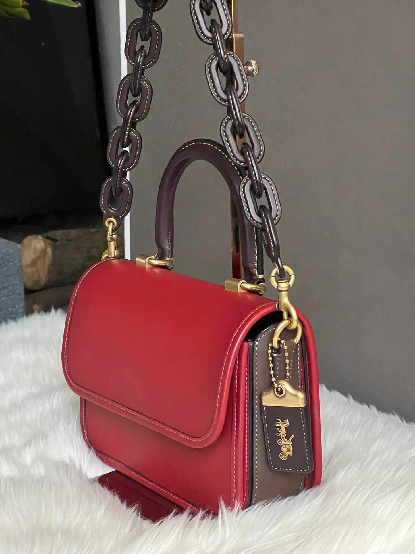 Coach Rogue Top Handle in Colorblock