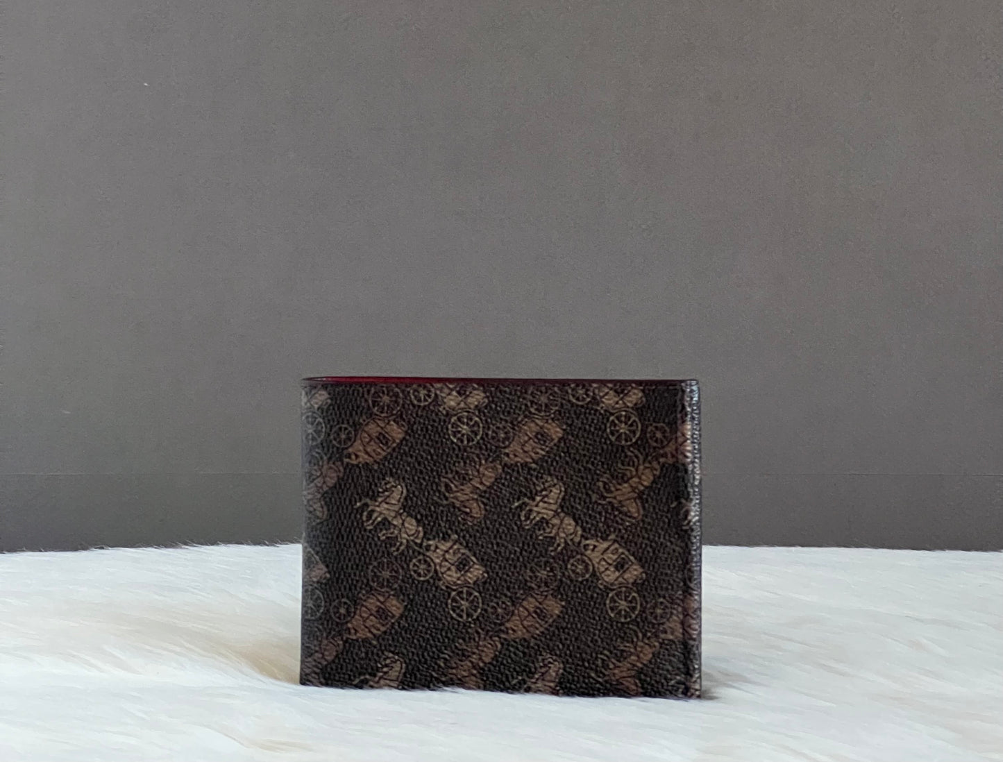 Coach Double Billfold Wallet with Horse and Carriage Print