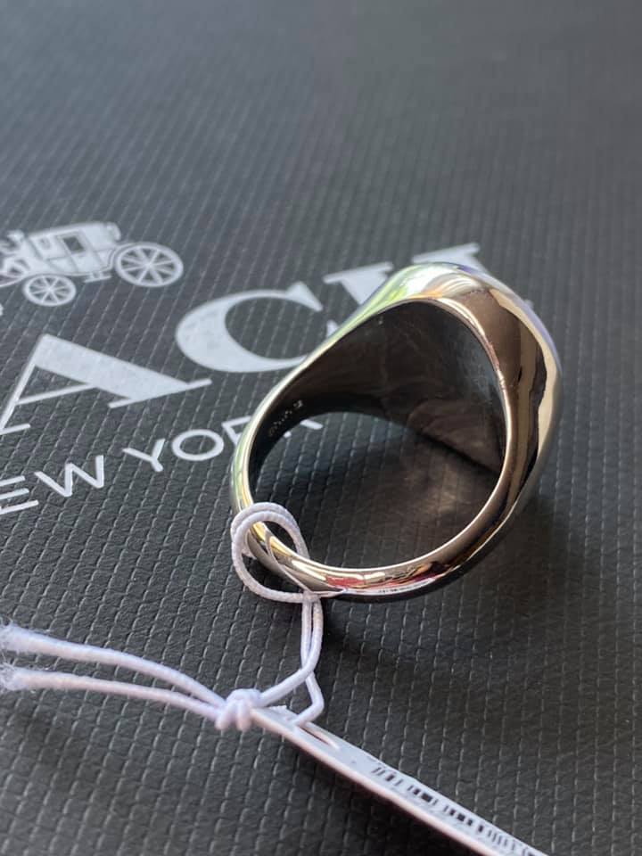 Coach Sculpted Signature Signet Ring