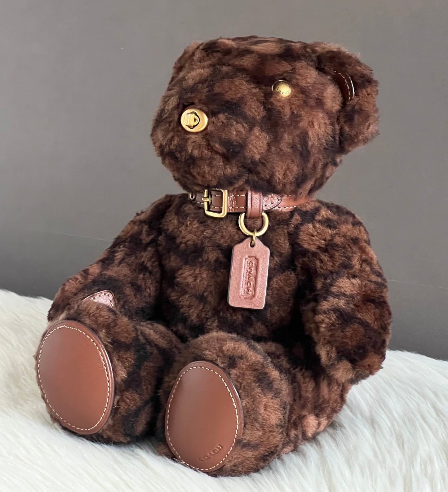 Coach Bear Collectible in Signature Shearling