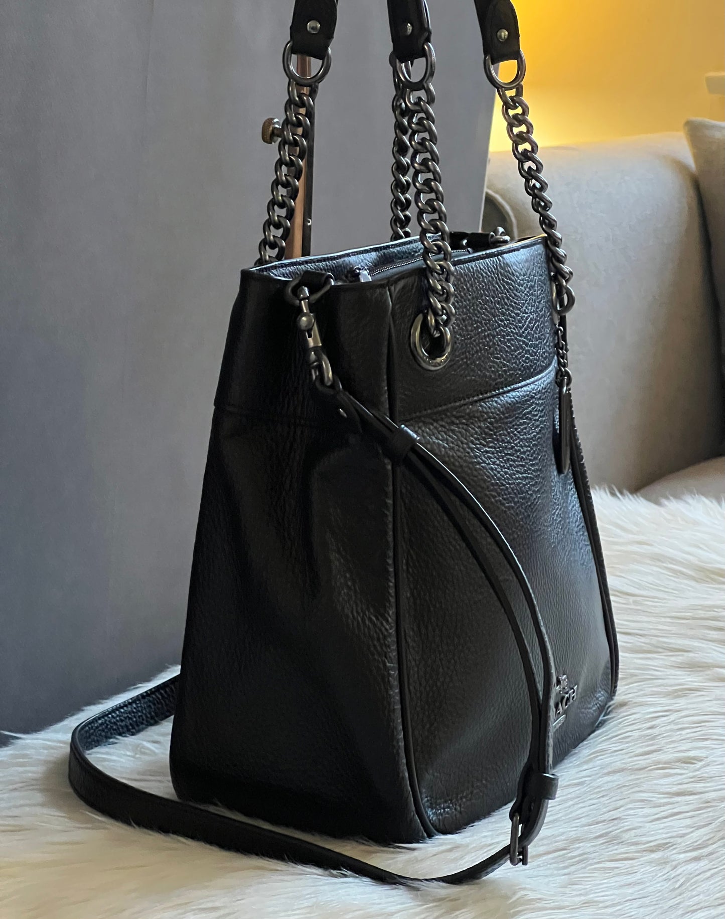 Coach Cammie Chain Bucket Bag