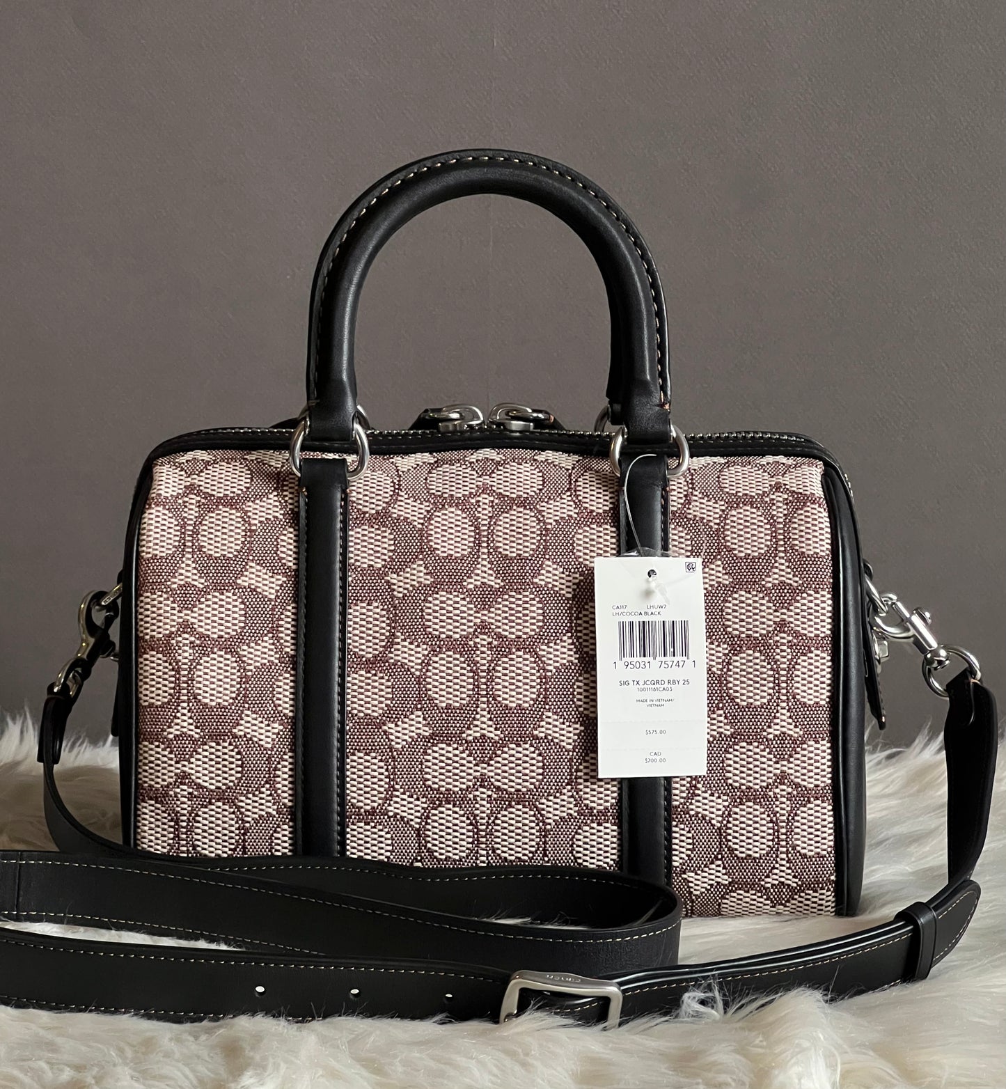 Coach Ruby Satchel 25 in Signature Textile Jacquard