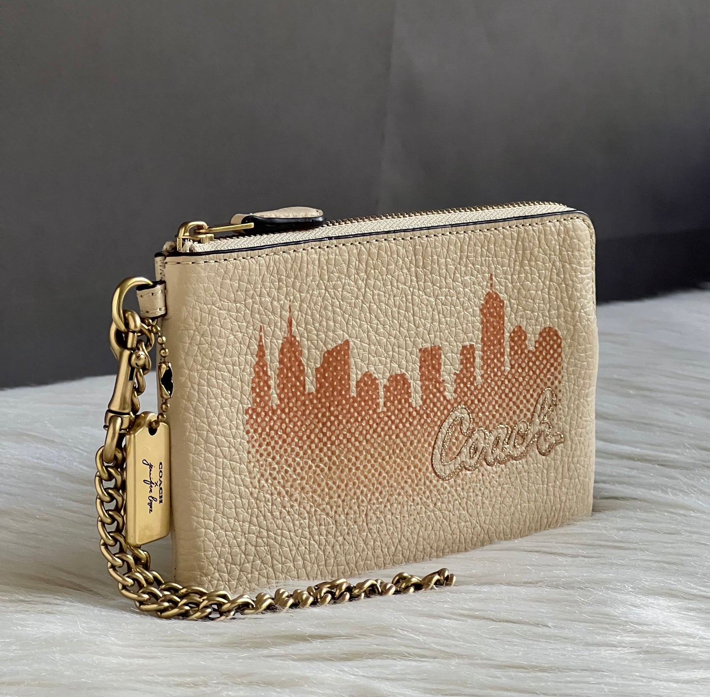 Coach X Jennifer Lopez Corner Zip Wristlet