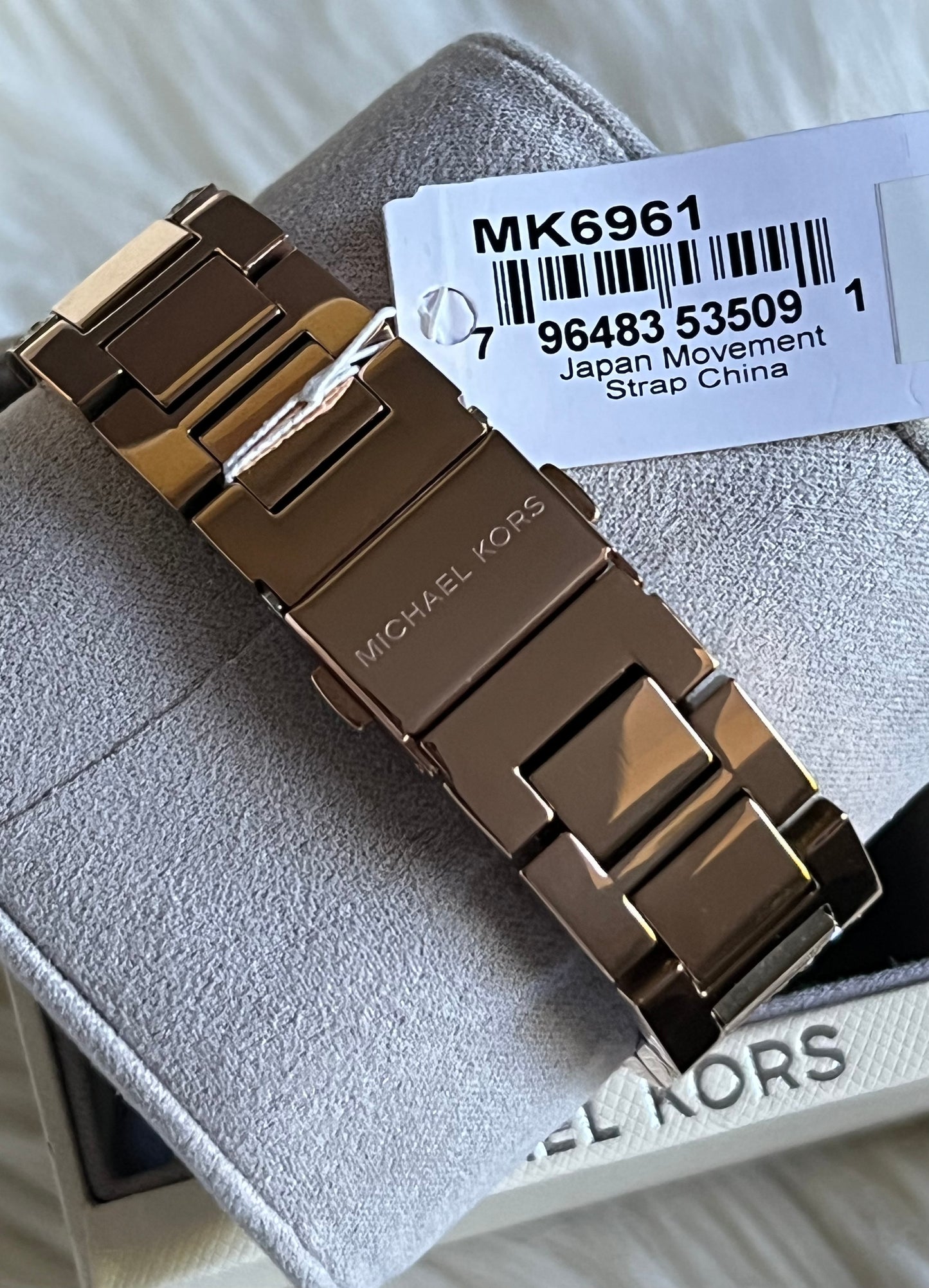Michael Kors Oversized Camille Pavé Rose Gold-Tone Watch