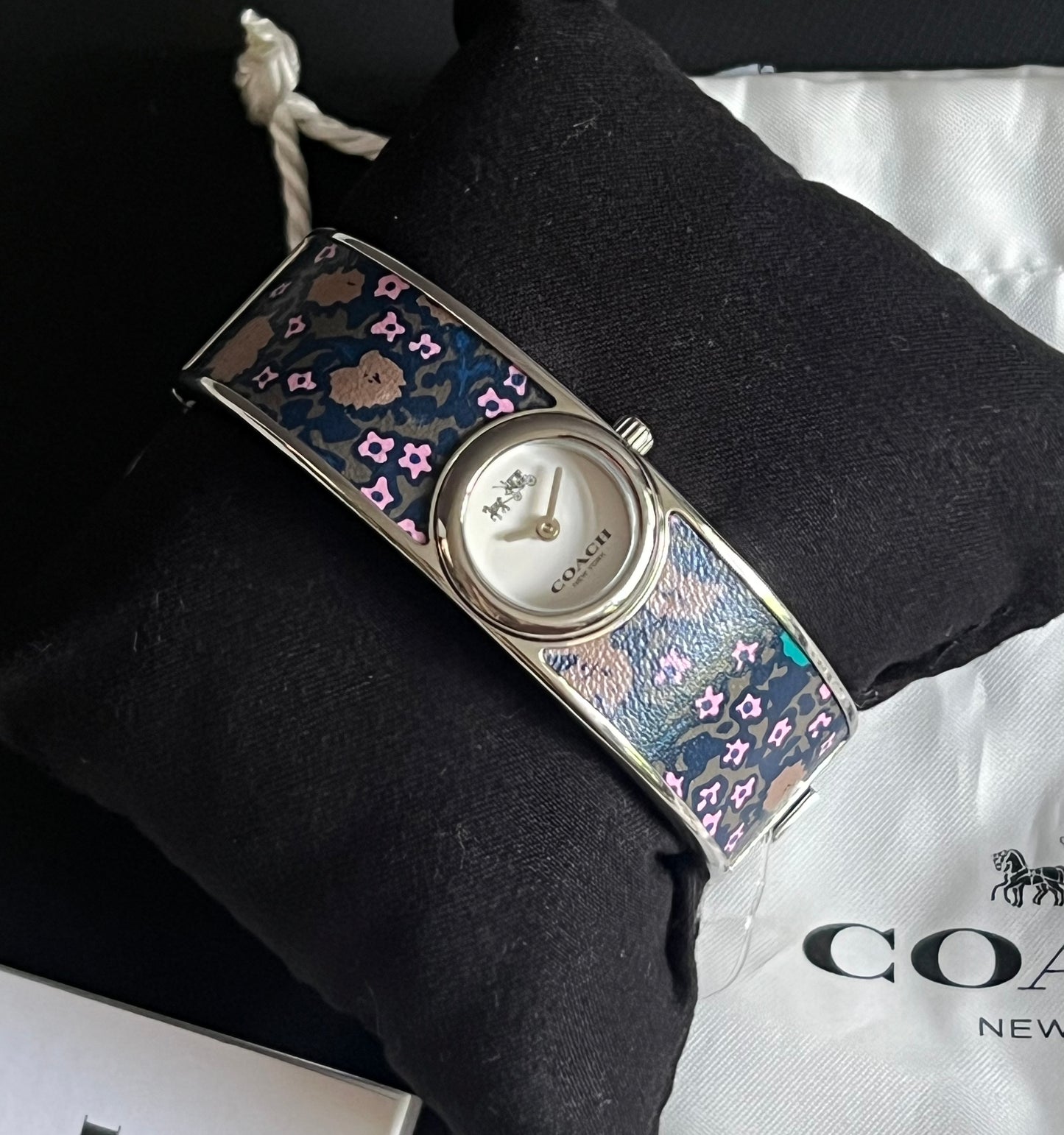 Coach Scout Bangle Watch in Blue Floral