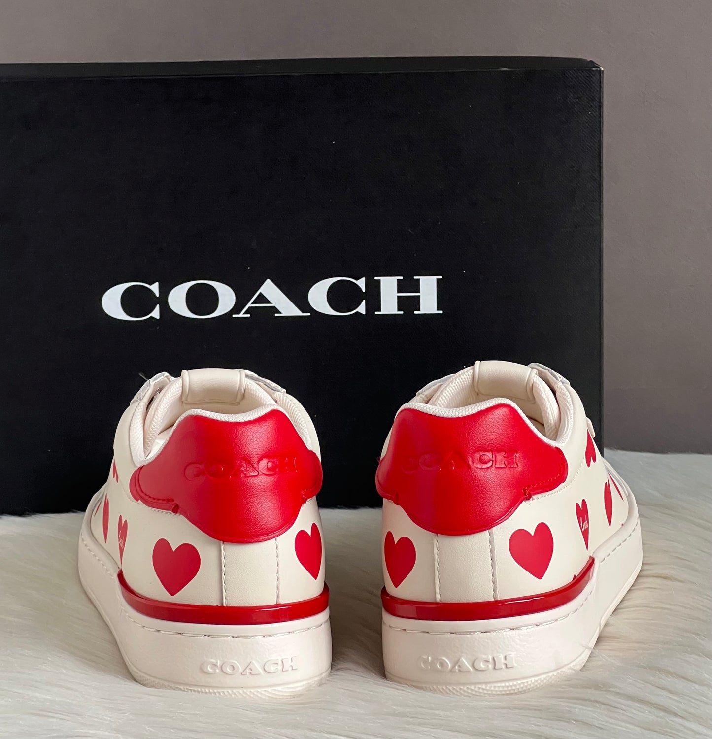 Coach Lowline Low Top Sneaker With Valentine's Print