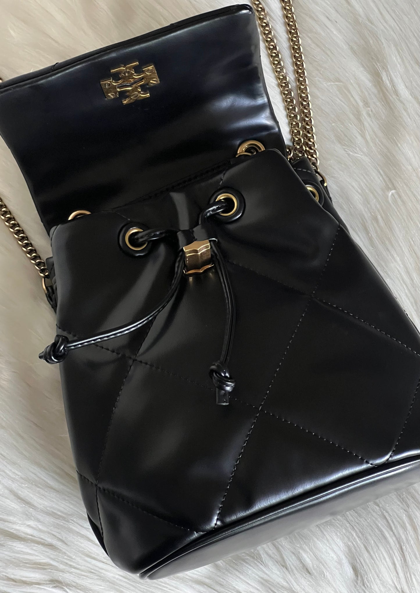 Tory Burch Mini Kira Diamond Quilt Backpack