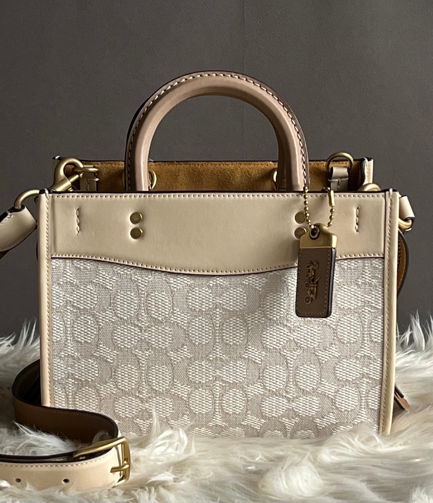Coach Rogue 25 In Signature Textile Jacquard