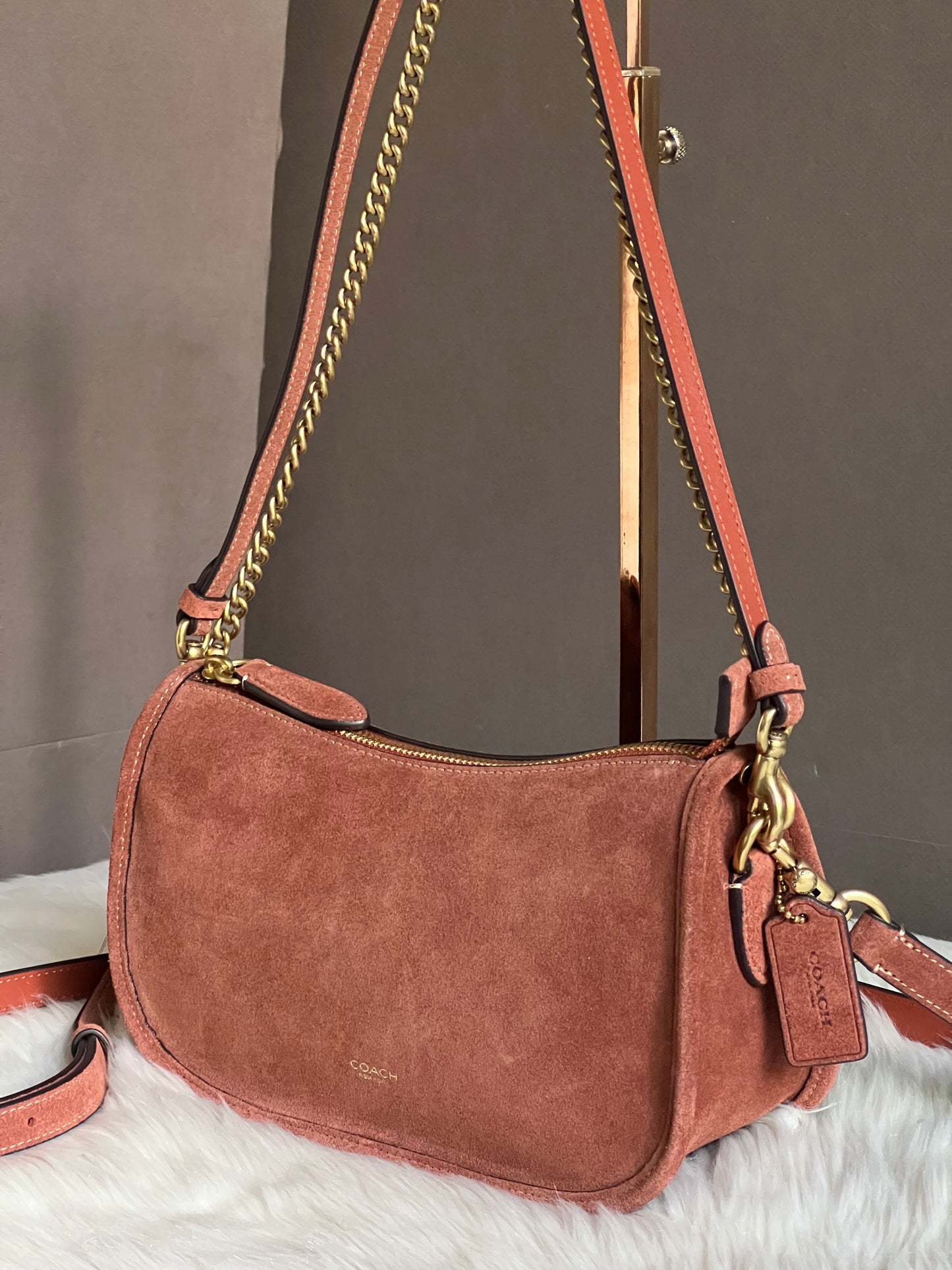 Coach Suede Waverly Bag