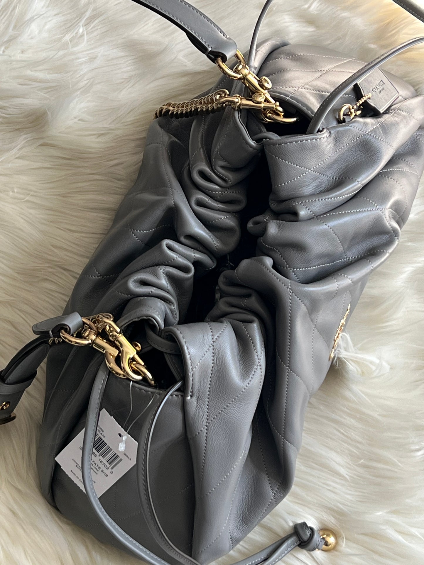 Coach Faye Large Shoulder Bag with Quilting