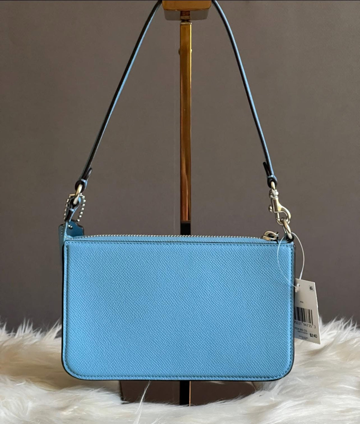Coach Pouch Bag with Signature Canvas Detail
