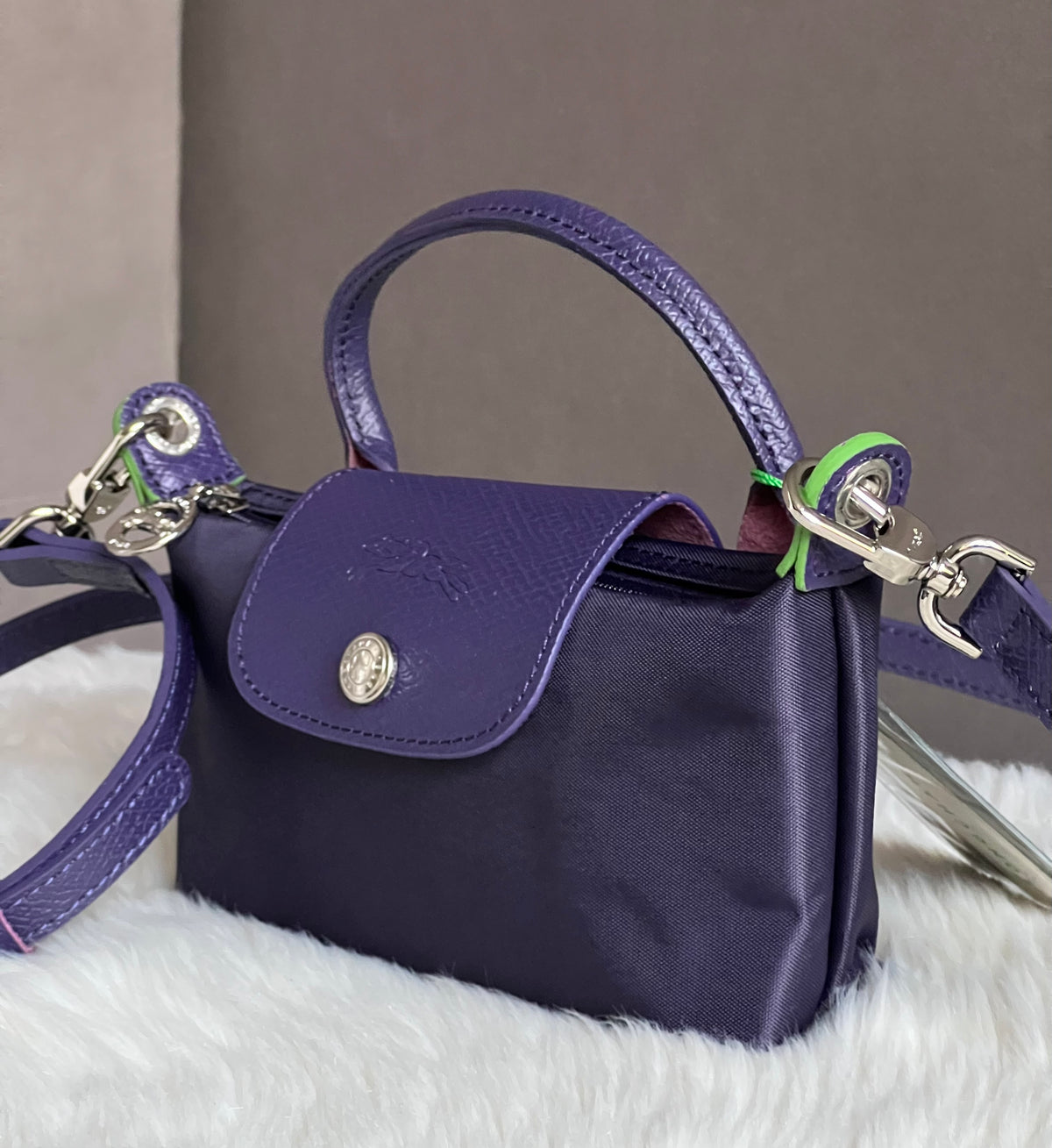 Longchamp XS Le Pliage Original Pouch with Strap
