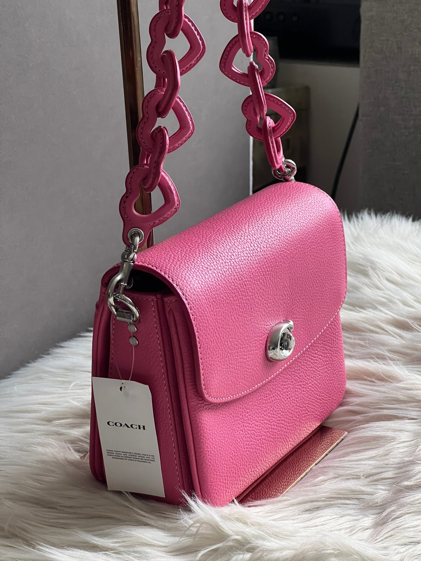 Coach Cassie Crossbody 19 with Heart Strap