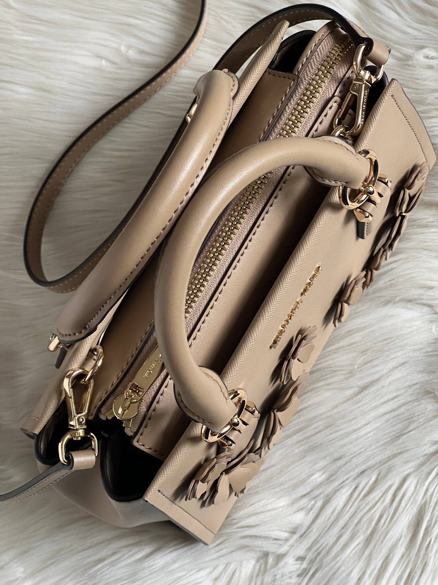 Michael Kors Marilyn Small Floral Embellished Satchel