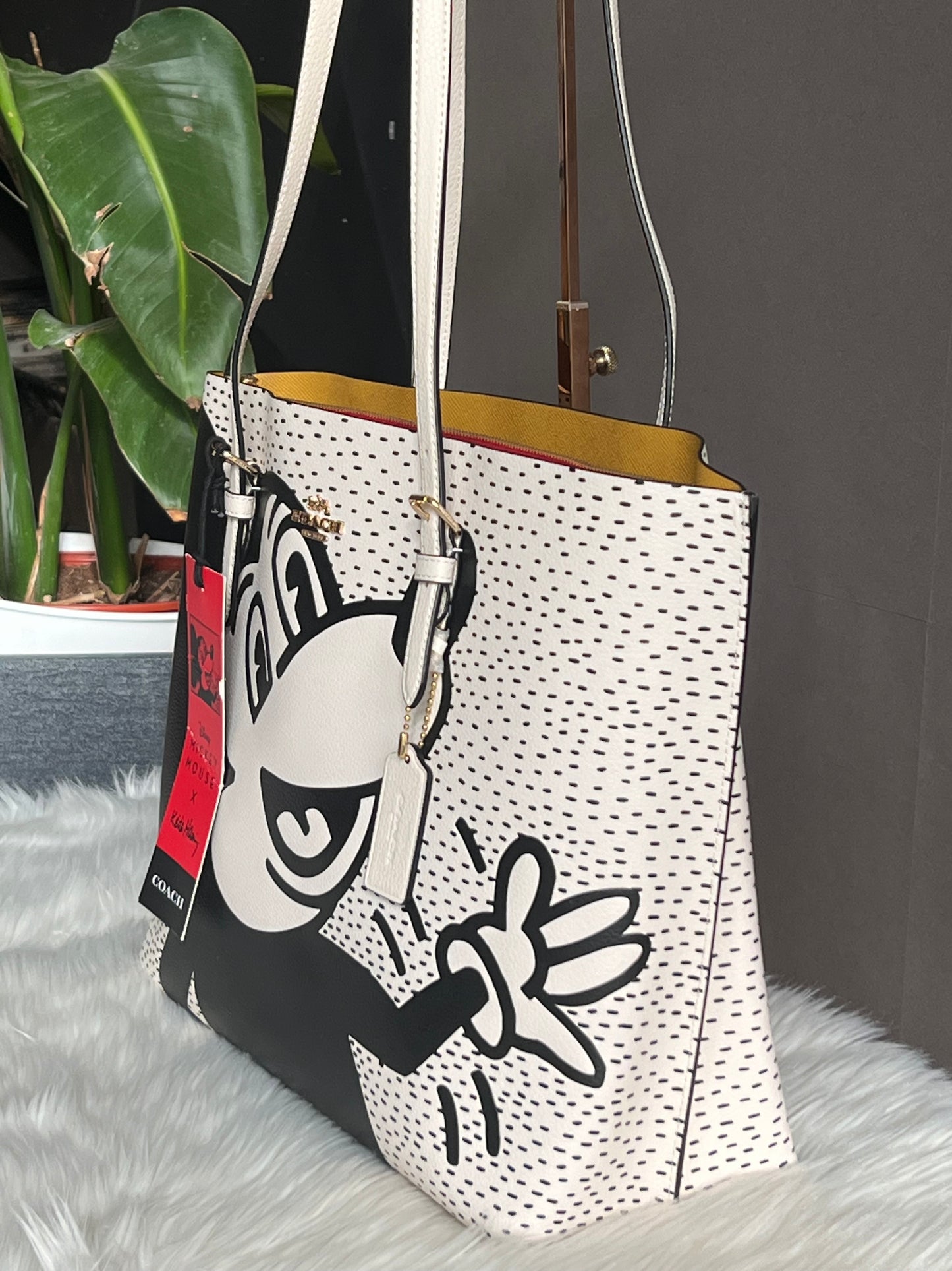 Coach X Keith Haring and Disney Limited Mickey Mouse Mollie Tote