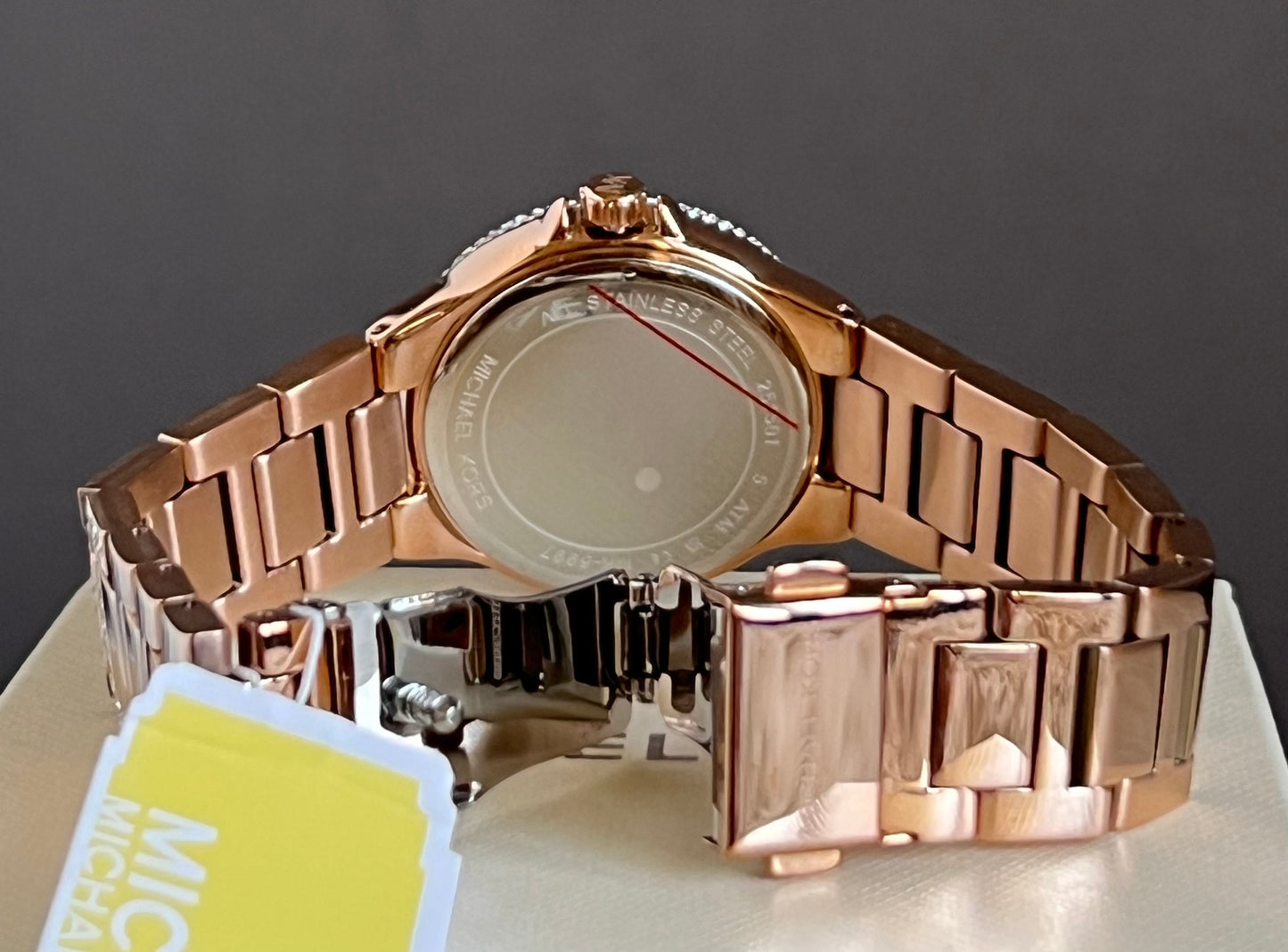 Michael Kors Women’s Mini Camille Pavé Rose Gold-Tone Watch