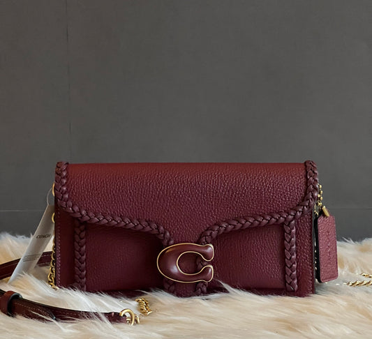 Coach Tabby Chain Clutch with Braid